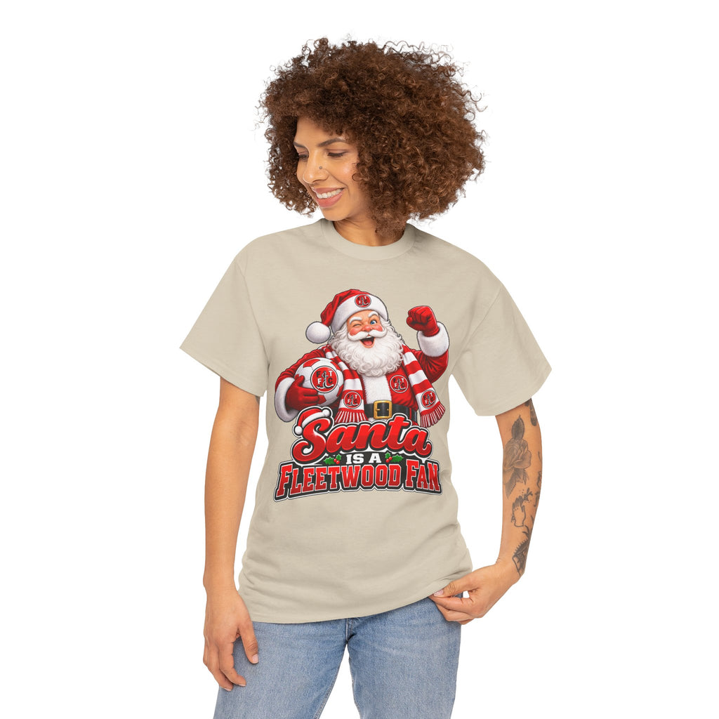 Santa Is a Fleetwood Fan Cotton T-Shirt