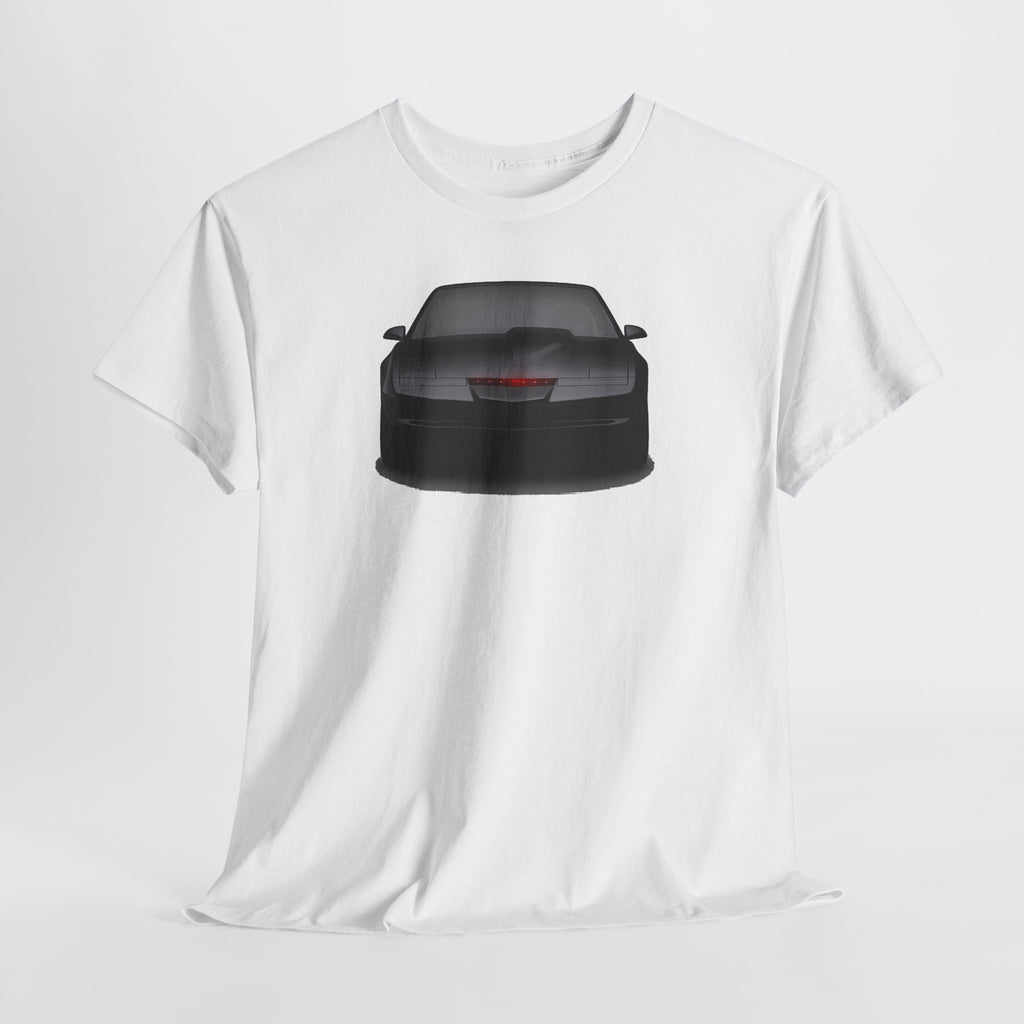 KITT-Inspired Retro Sports Car Tee — Front View Knight Rider Car Graphic Shirt