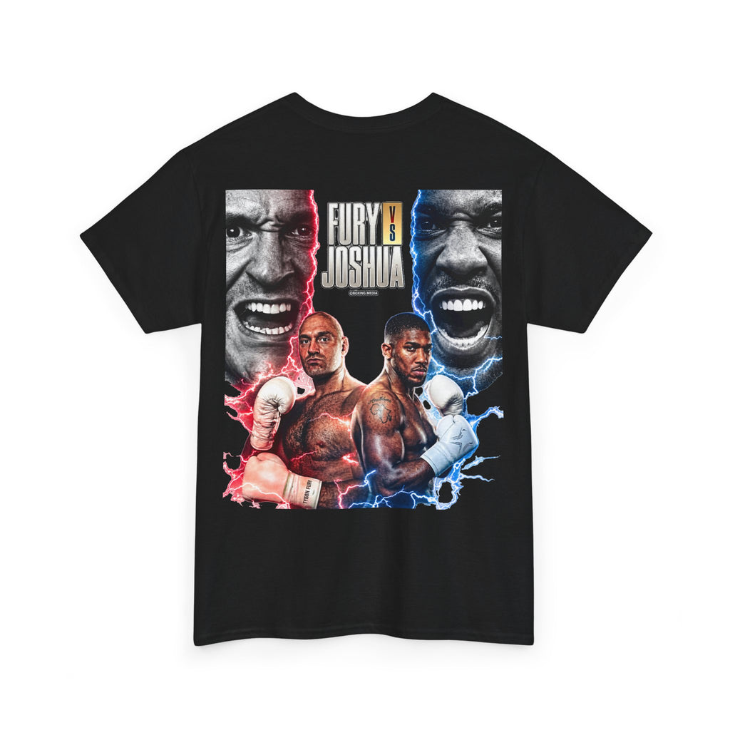 Fury vs Joshua Boxing Cotton T‑Shirt — Heavyweight Fight Night Tee