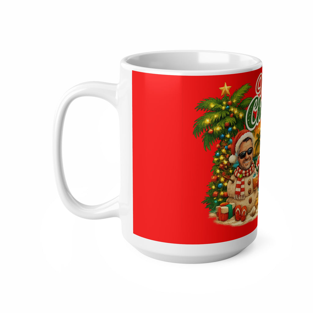 Christmas Beach Mug — "Merry Christmas 2026" Holiday Coffee Cup