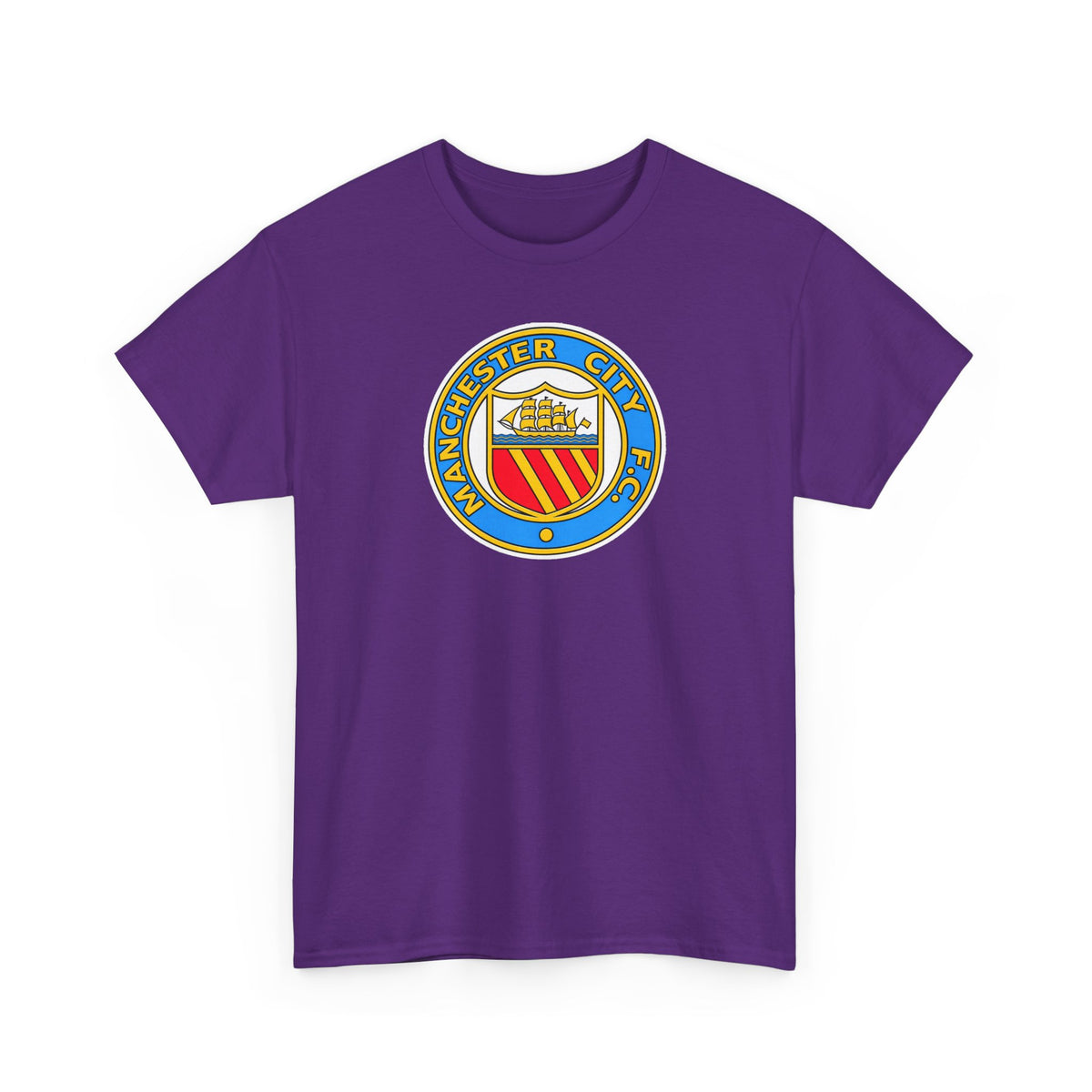 Manchester City Retro Crest Cotton T-Shirt