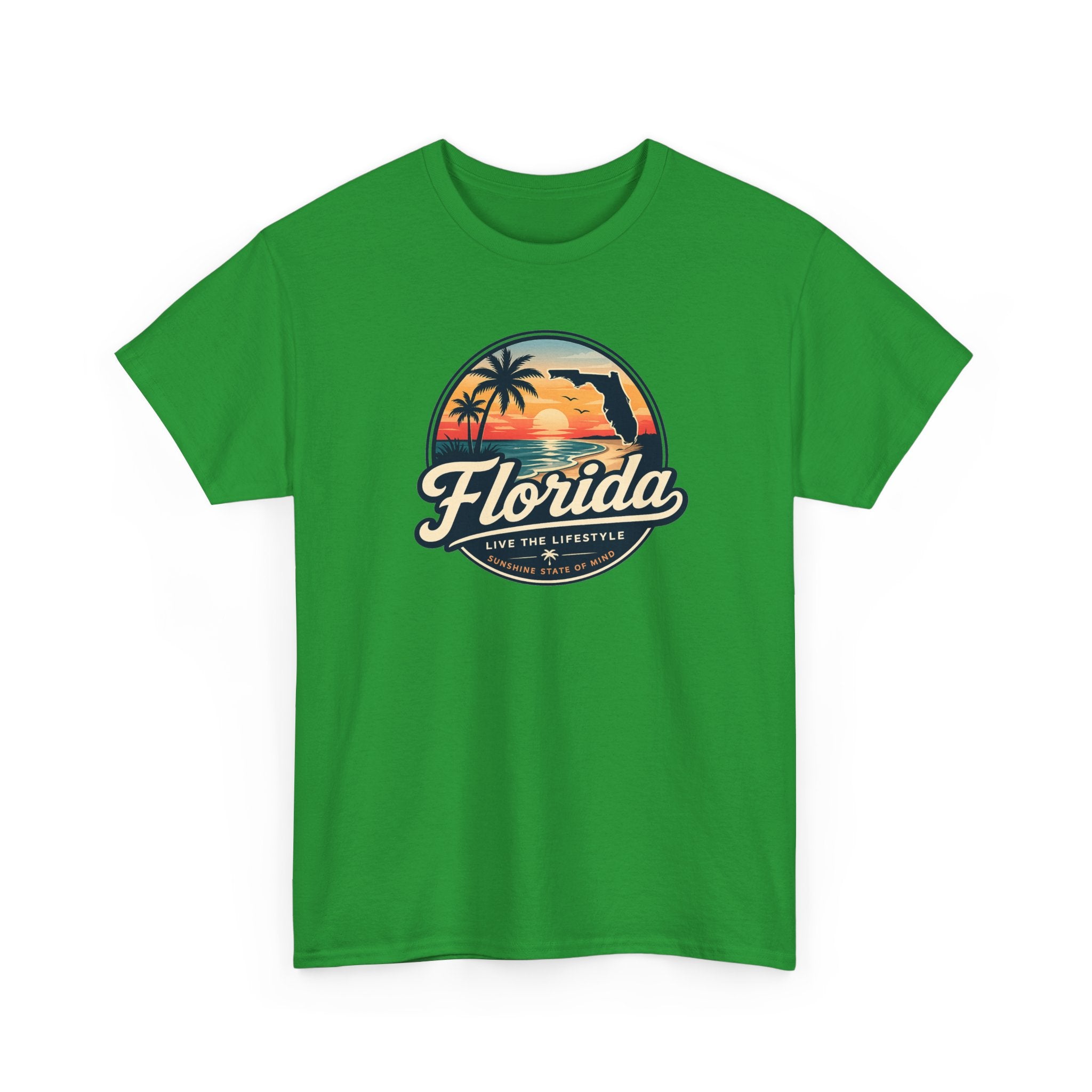 Florida Sunset Tee — Vintage Palm Beach Graphic T-Shirt