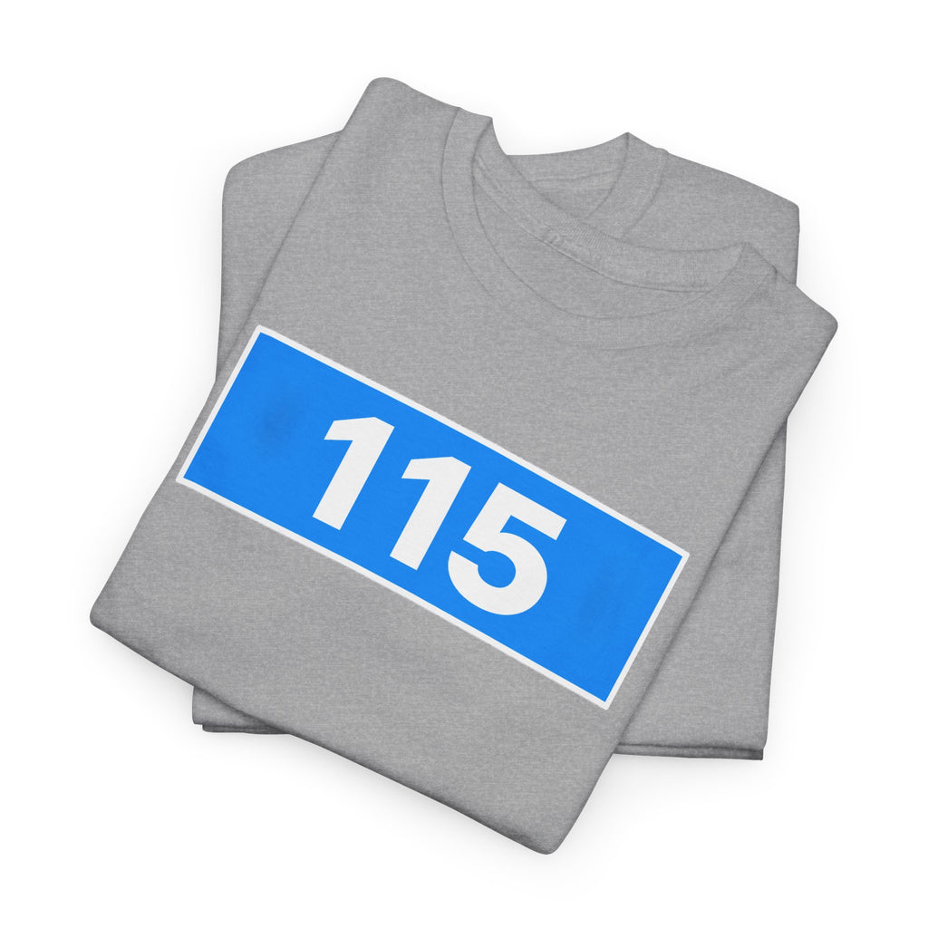 Manchester City 115 Inspired Minimalist Graphic Cotton T-Shirt