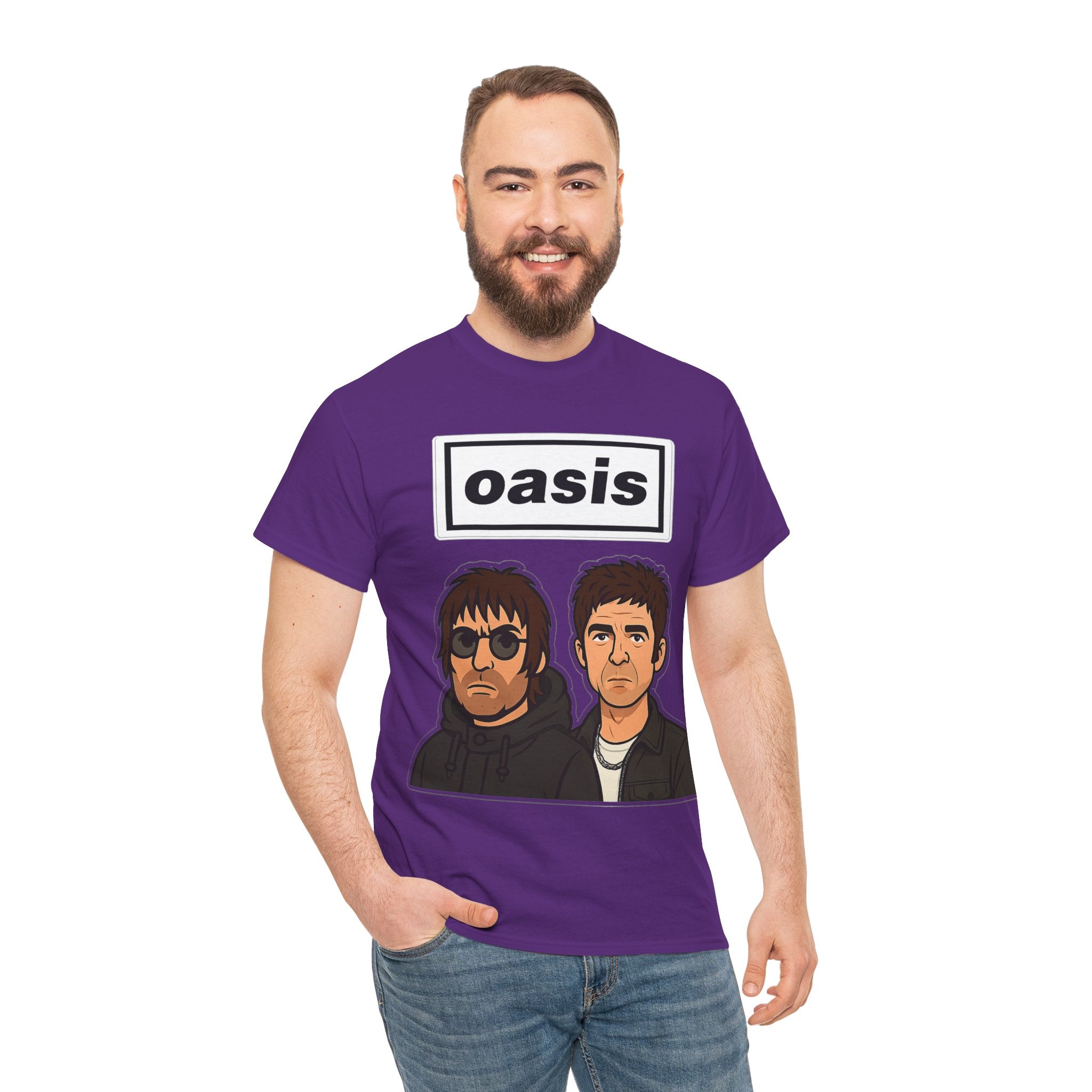 Oasis Inspired Unofficial Band Logo Tee — 'oasis' Graphic T-Shirt