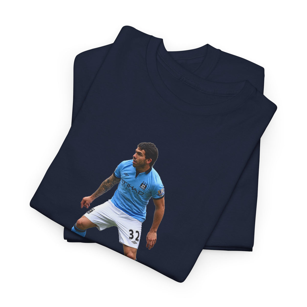 Carlos Tevez Manchester City Legend Cotton T-Shirt