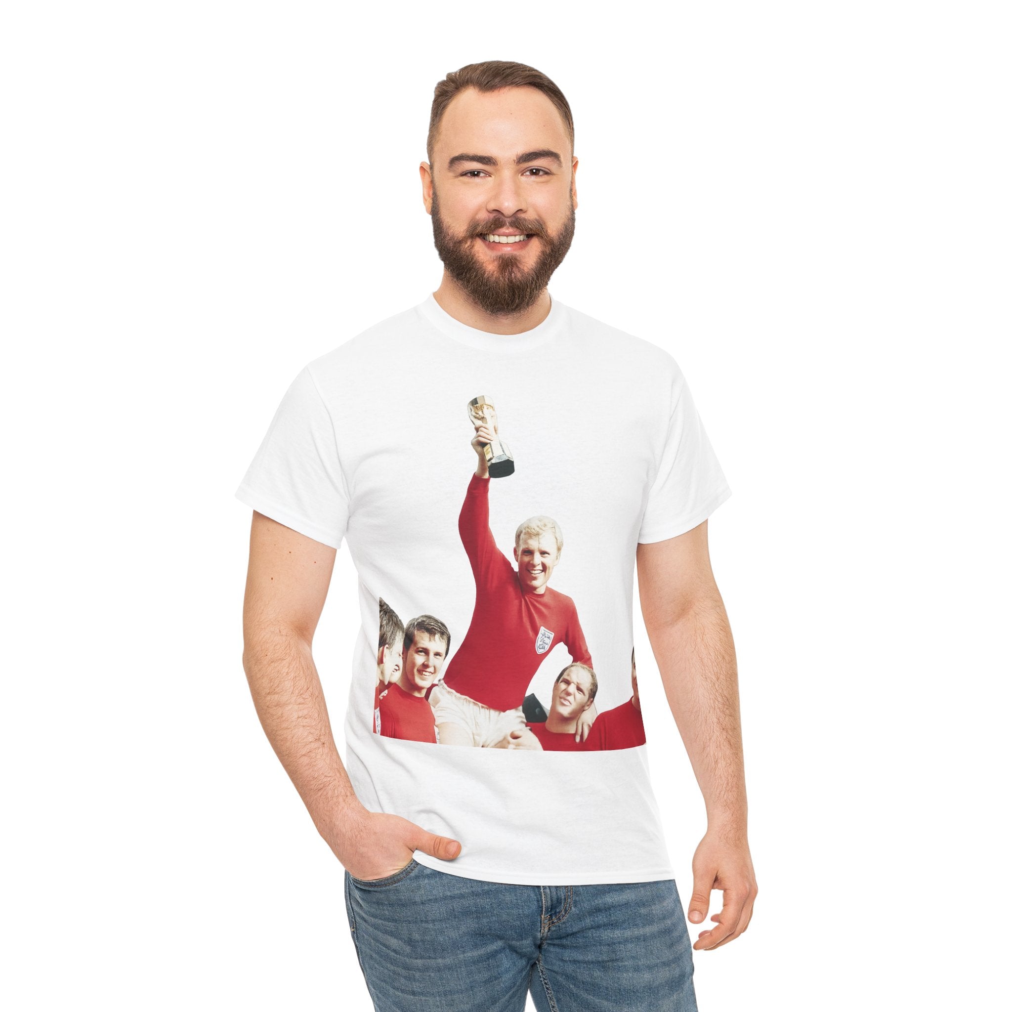 England 1966 World Cup Winners Tee — Retro Team Celebration T-Shirt