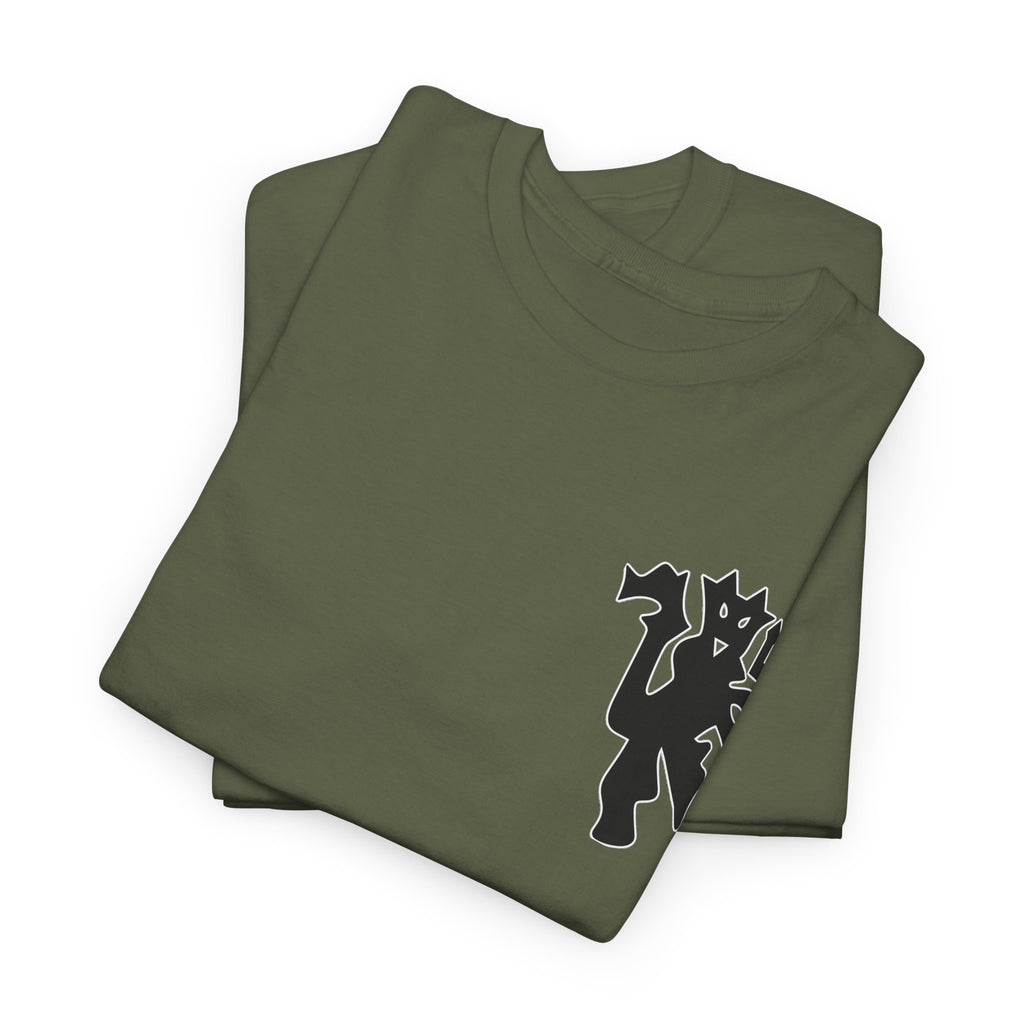 Manchester United Devil Cotton T-Shirt – Retro Trident Football Crest Tee