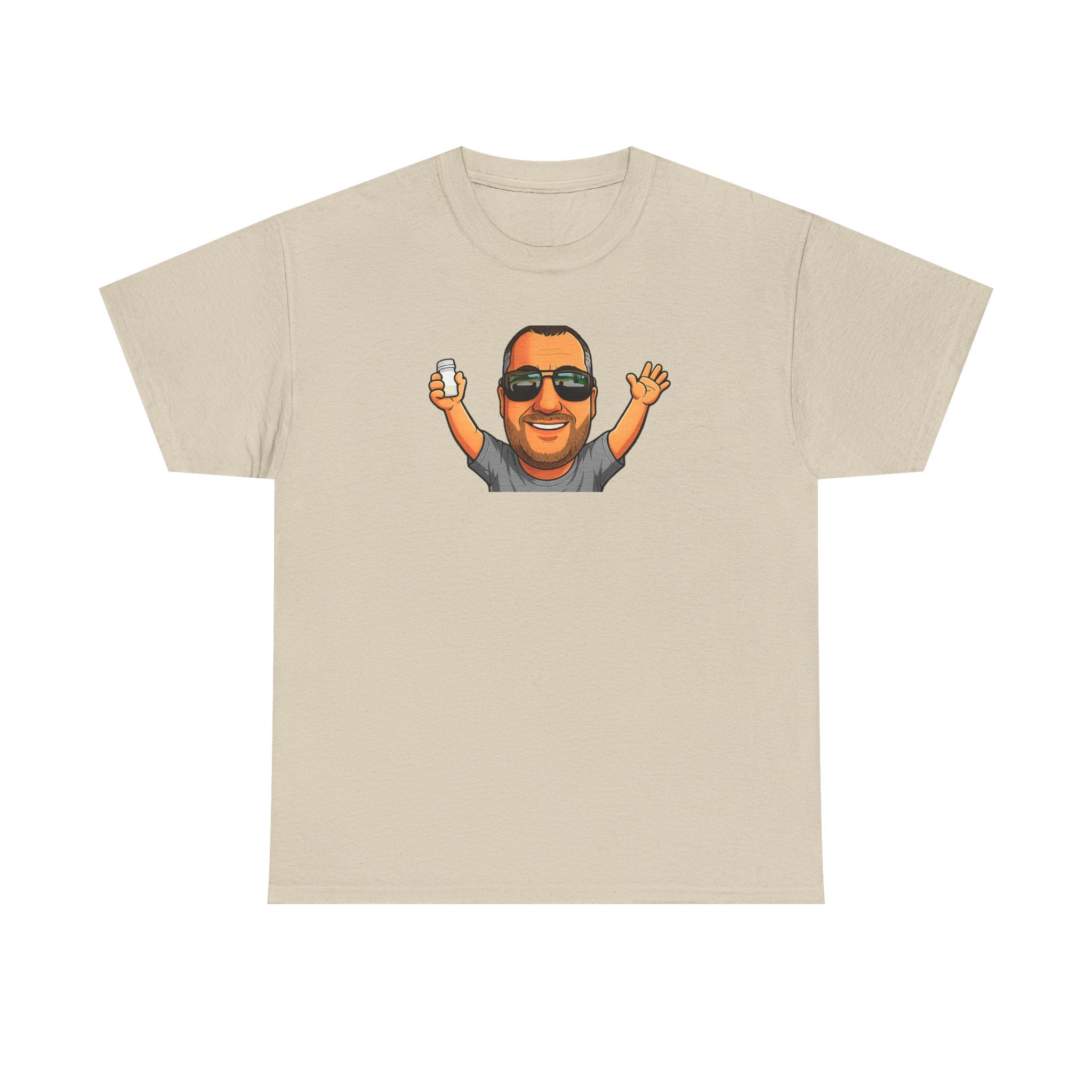 Funny Graphic T-Shirt — "I Have Absolutely No Intention of Behaving Myself" Cartoon Portrait Tee