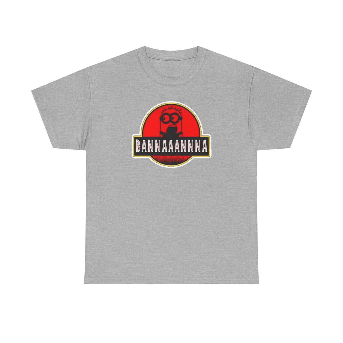 Bannaaannna Graphic Tee — Retro Red Logo Funny Banana Shirt