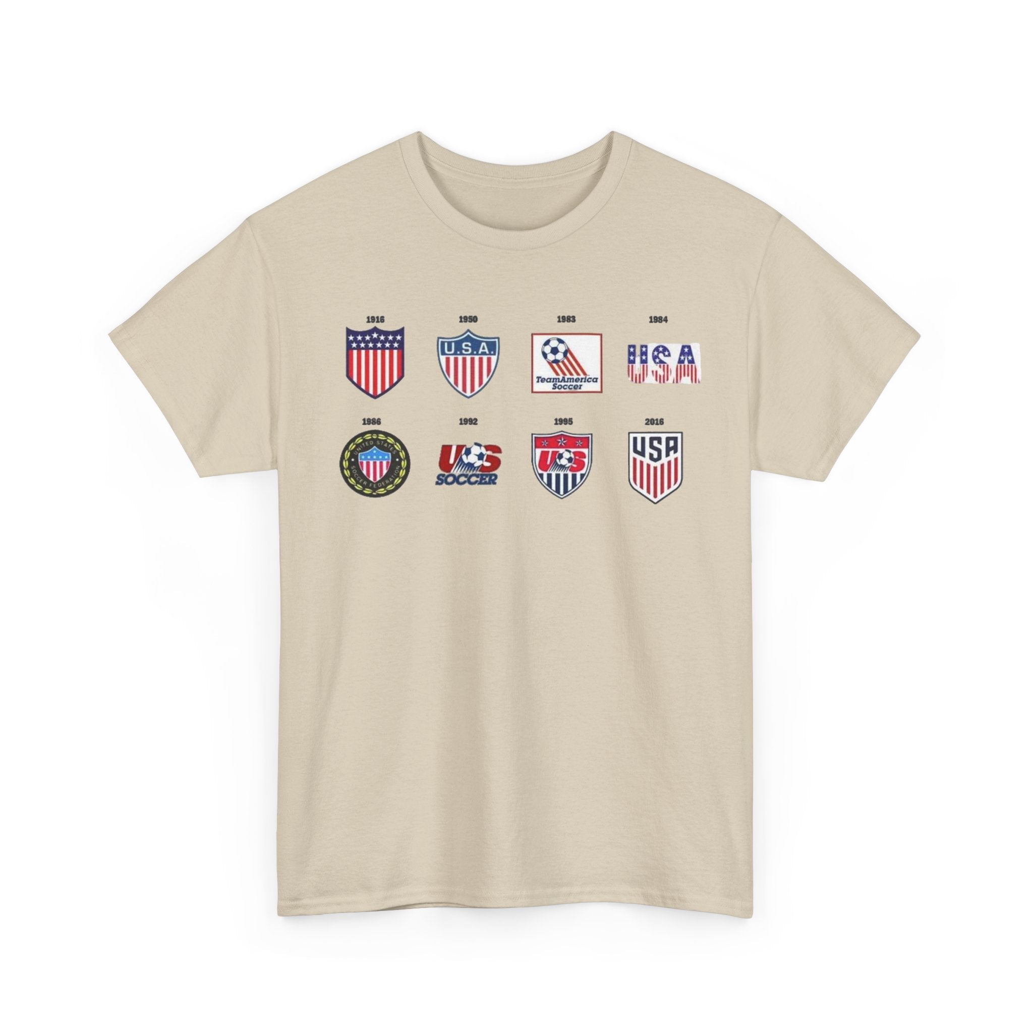 USA Soccer Logos Graphic Tee — Retro American Soccer Logo T‑Shirt