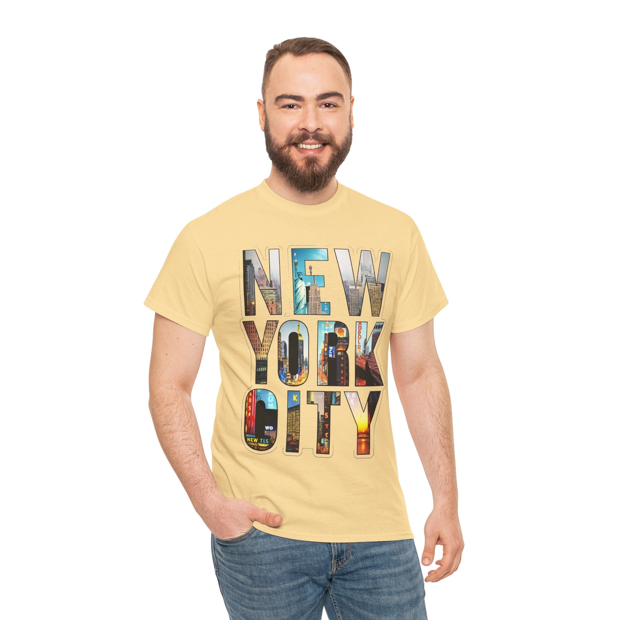 New York City Photo-Block Tee — Vintage Skyline Graphic T-Shirt