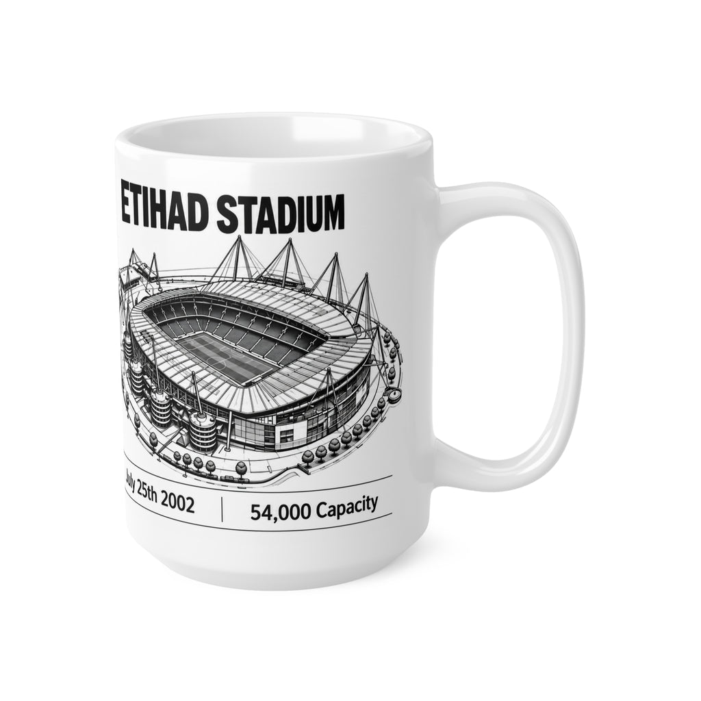 Manchester City Maine Road & Etihad Stadiums Ceramic Coffee Mug