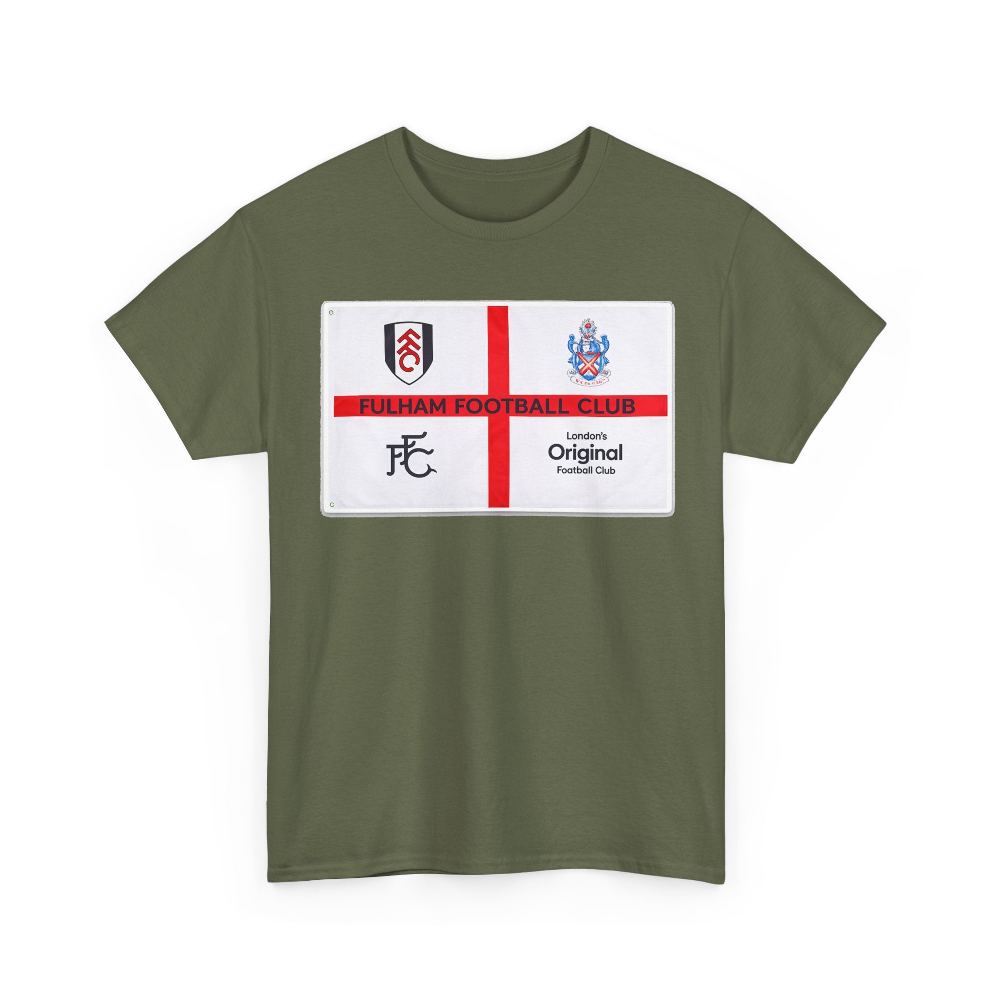 Fulham Football Club Crest Tee — St George’s Cross Football Shirt