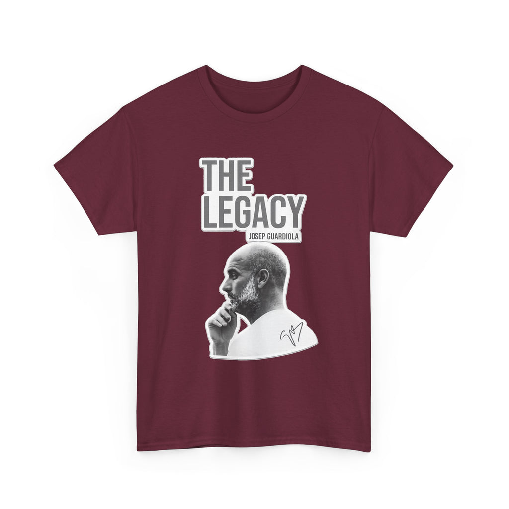 Pep Guardiola Manchester City The Legacy Tee — Inspirational Portrait Graphic T-Shirt