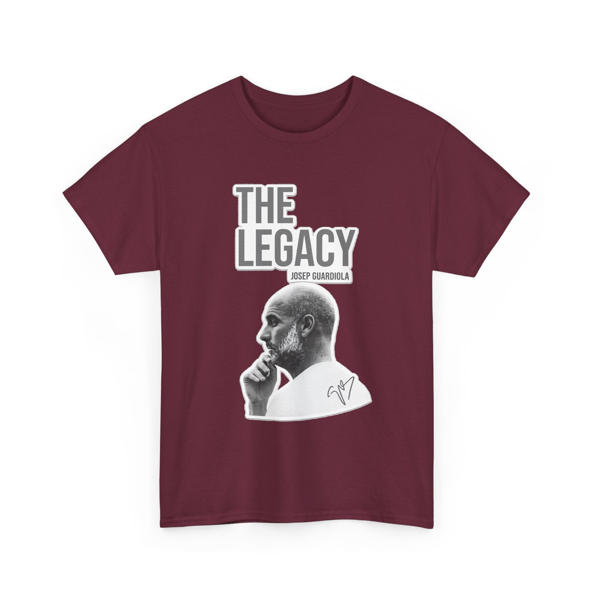 Pep Guardiola Manchester City The Legacy Tee — Inspirational Portrait Graphic T-Shirt