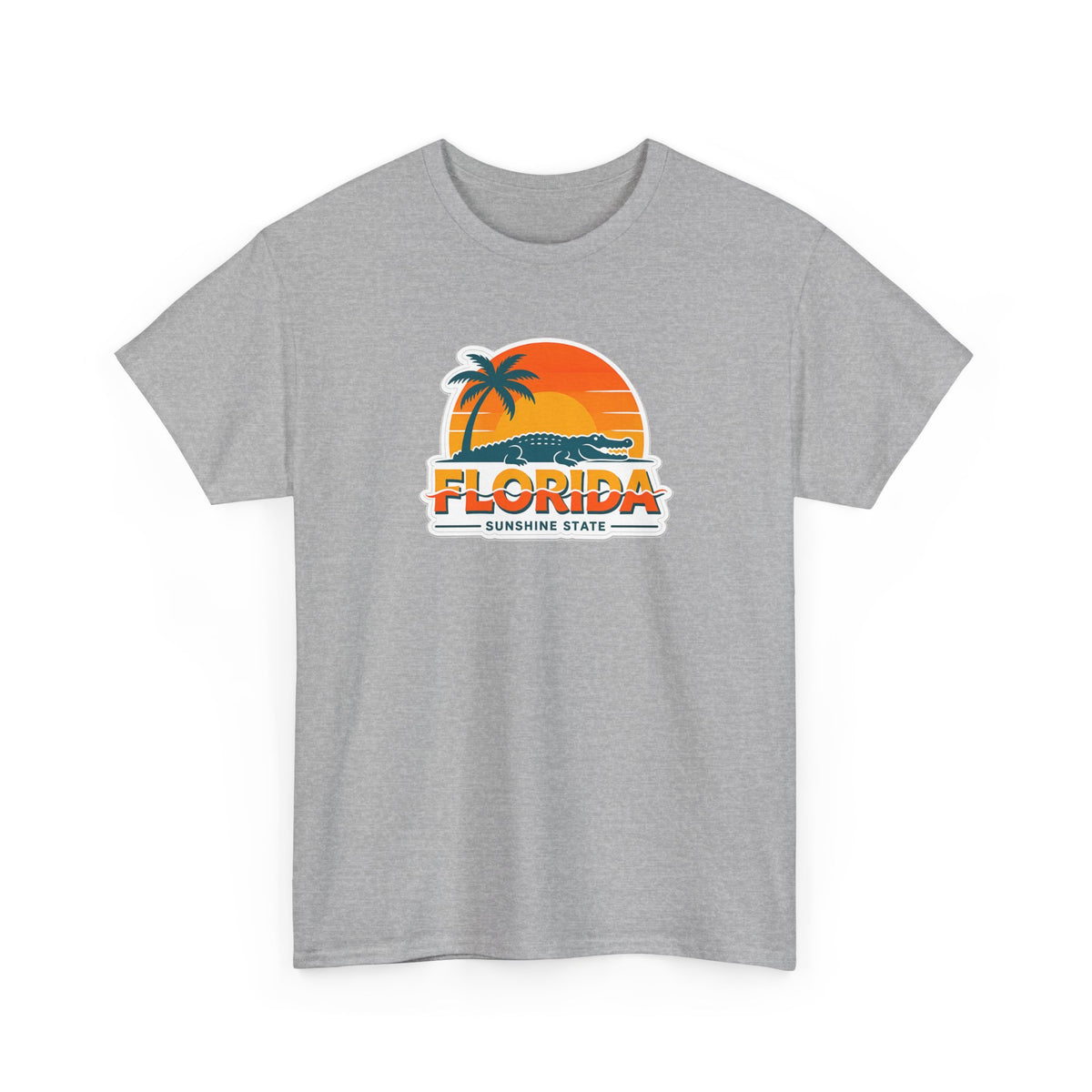 Florida Sunshine State T-Shirt — Retro Palm Sunset Graphic Tee