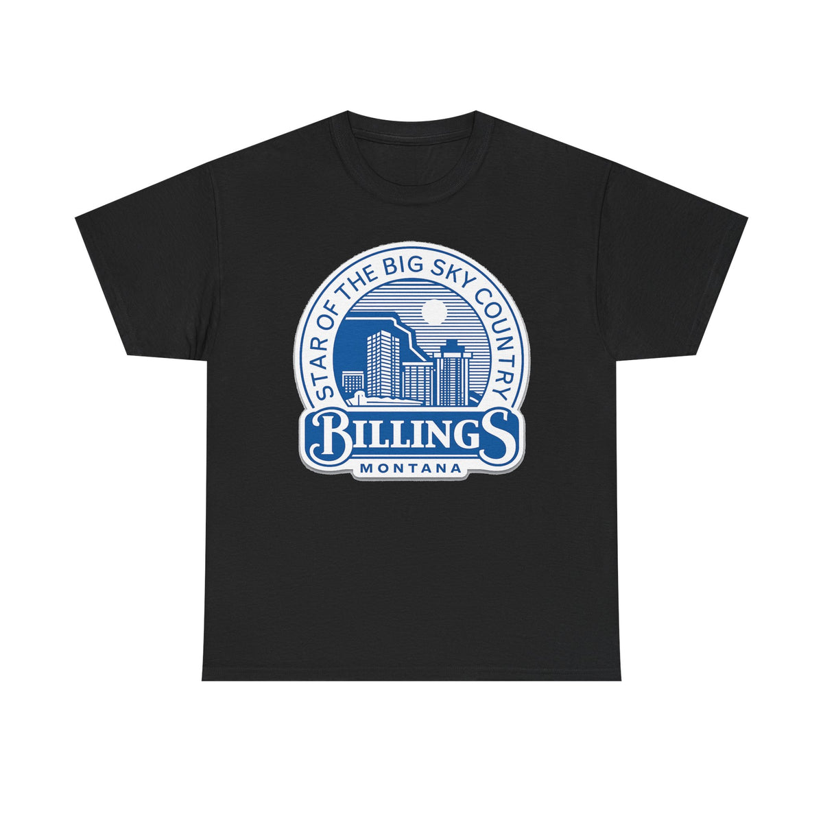 Billings Montana Tee — "Star of the Big Sky Country" Retro City Skyline T-Shirt