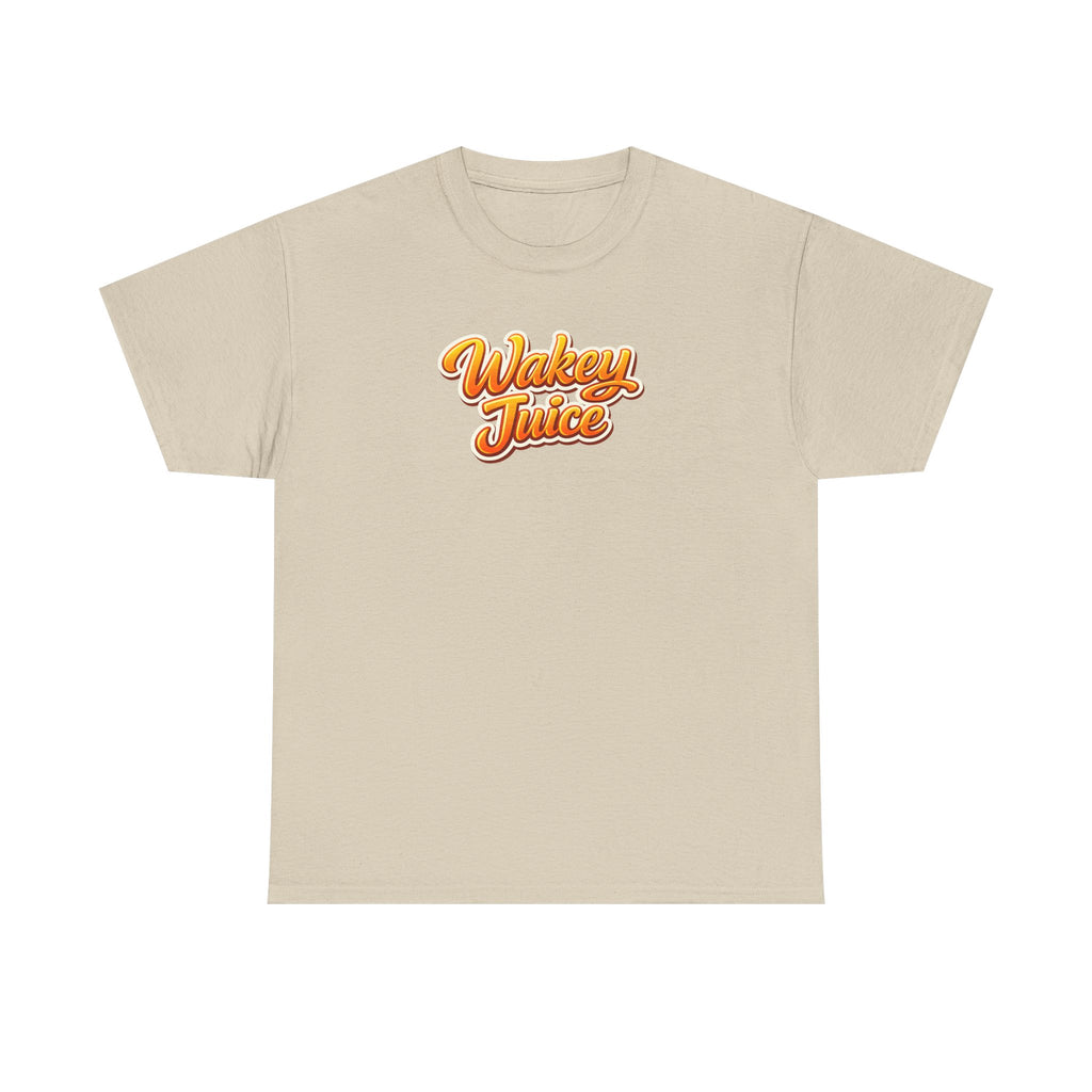 Wakey Juice T‑Shirt — Retro Orange Script Graphic Tee