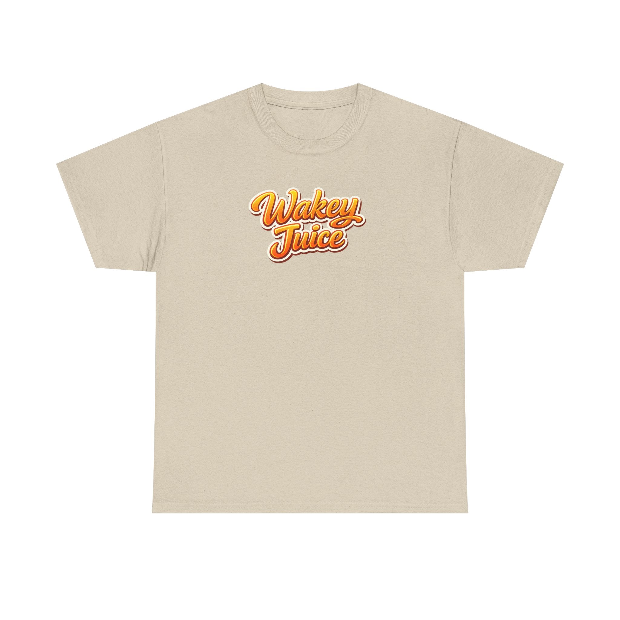 Wakey Juice T‑Shirt — Retro Orange Script Graphic Tee