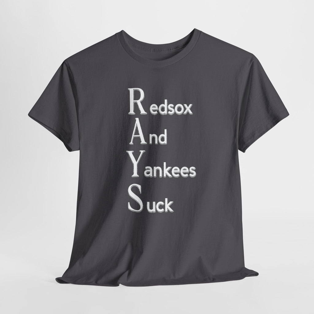 Tampa Bay Rays T-Shirt — "RAYS: Redsox And Yankees Suck" Fan Tee
