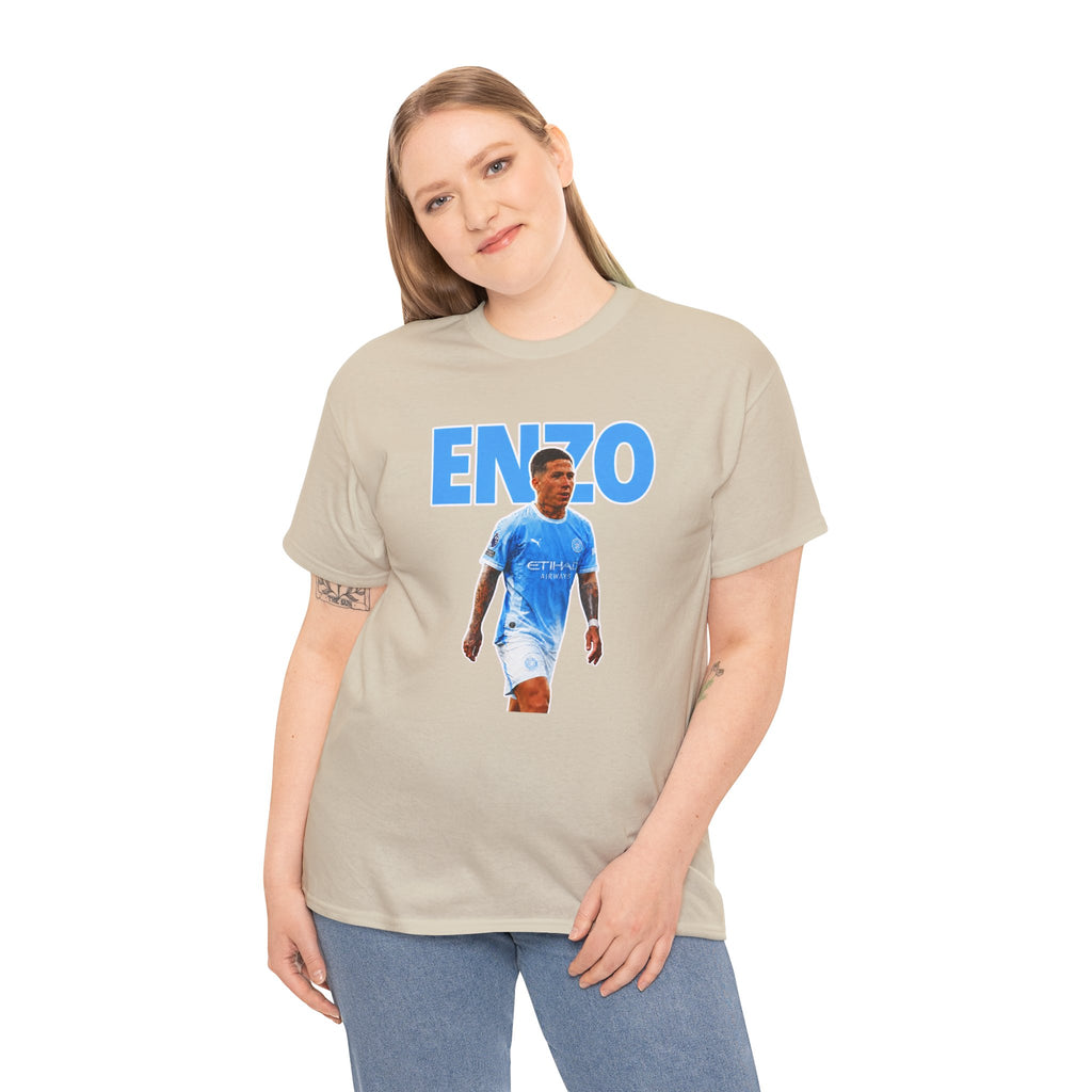 Enzo Fernandez Manchester City Inspired Cotton T-Shirt