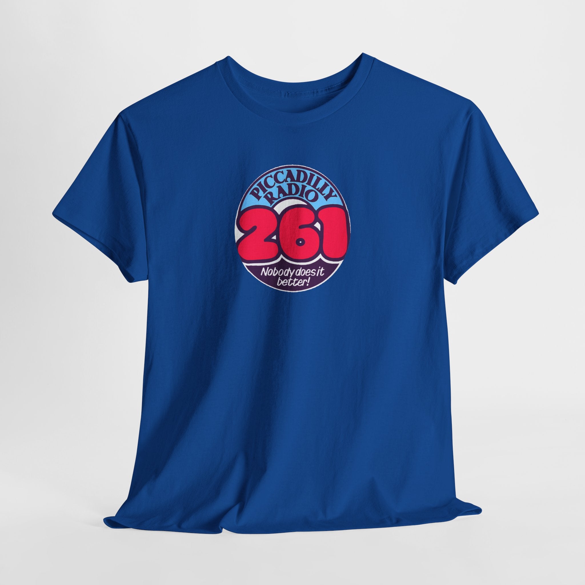Piccadilly Radio '261' Logo T‑Shirt — Vintage Unofficial Radio Station Graphic Tee