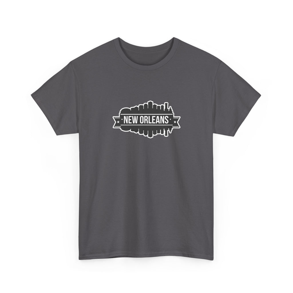 New Orleans Skyline T-Shirt – Retro Badge Cityscape Tee