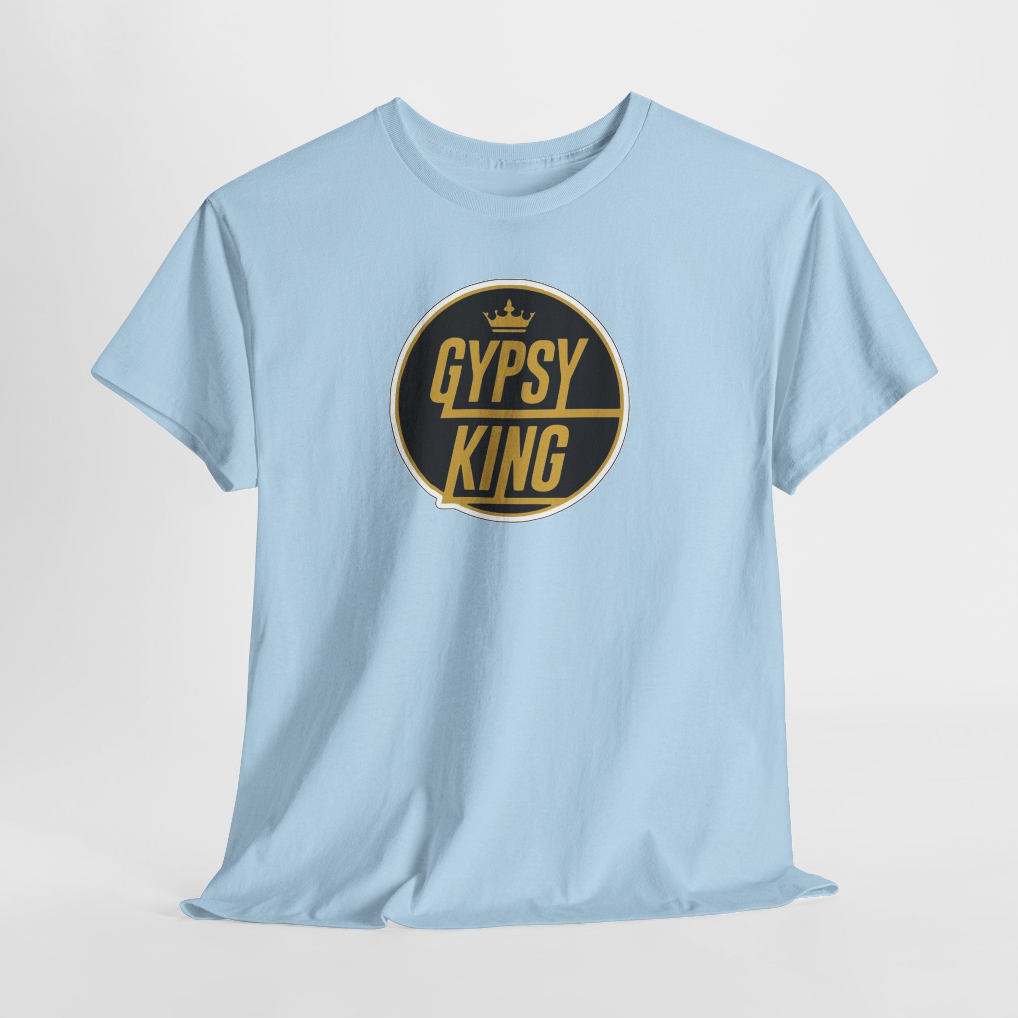 Gypsy King Graphic Tee — Retro Black & Gold Crown Logo T‑Shirt