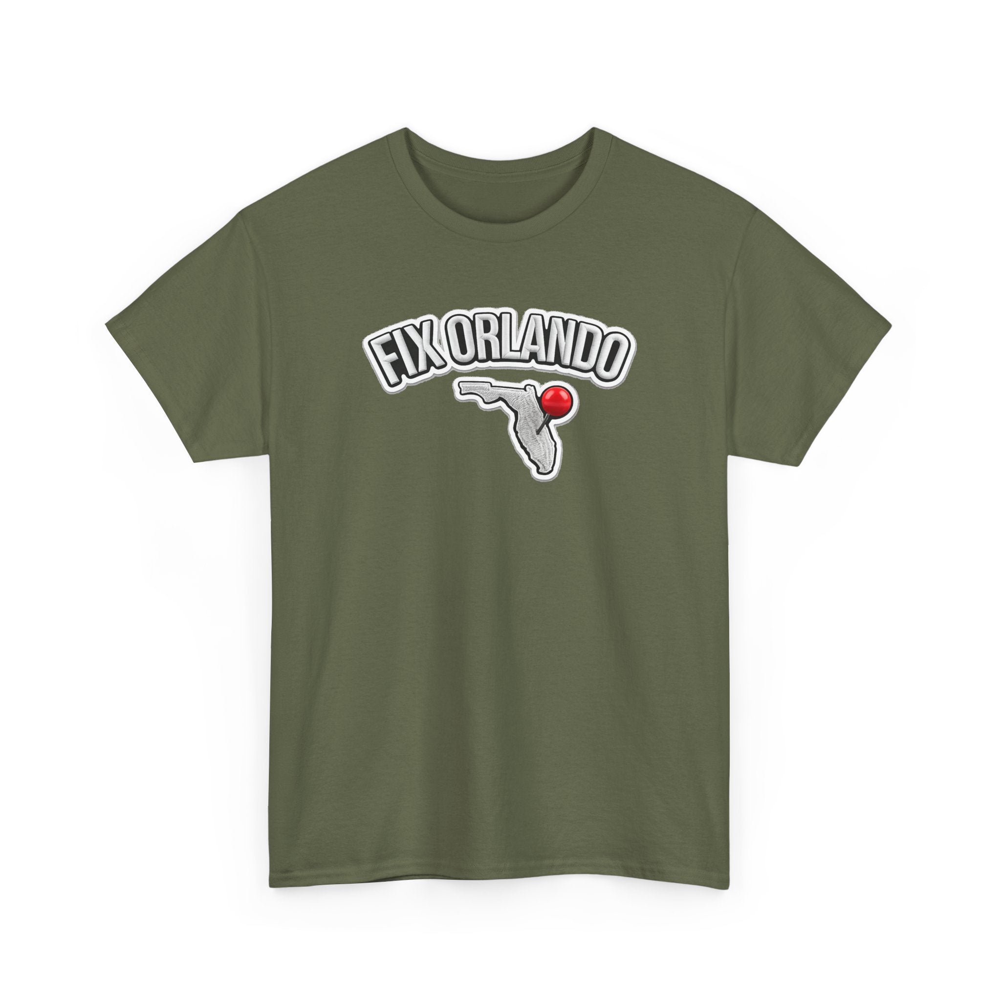 Fix Orlando T-Shirt — Florida Map with Bowling Pin Local Pride Tee