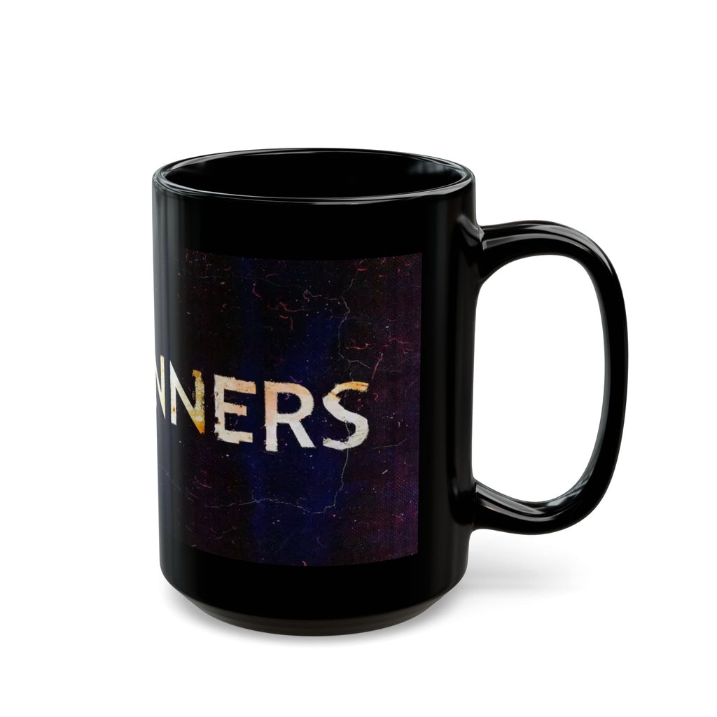 Black Ceramic Mug — 'Sinners' Vintage Art Gothic Coffee Cup