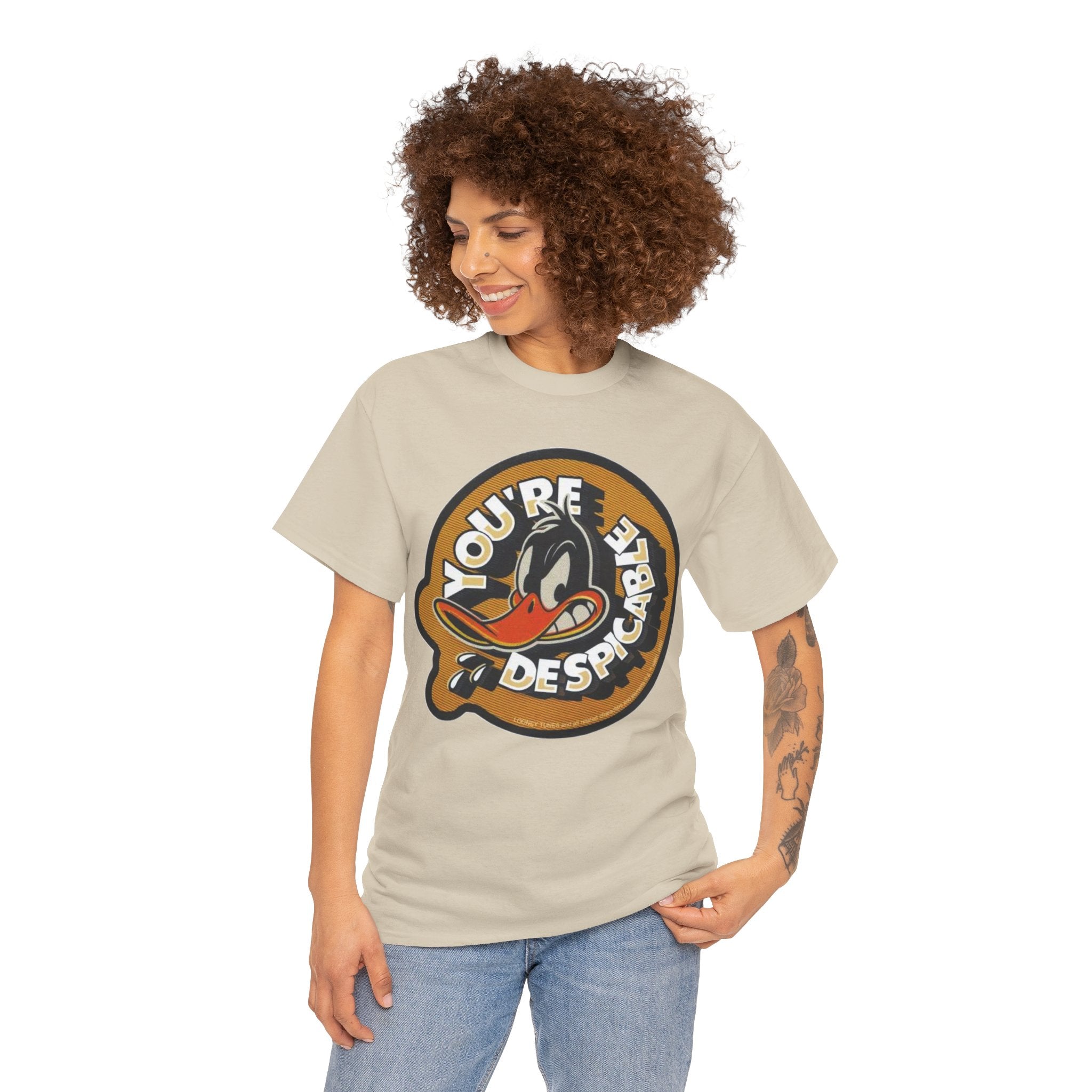 Vintage Daffy Duck Graphic Tee — “You're Despicable” Retro Cartoon Shirt