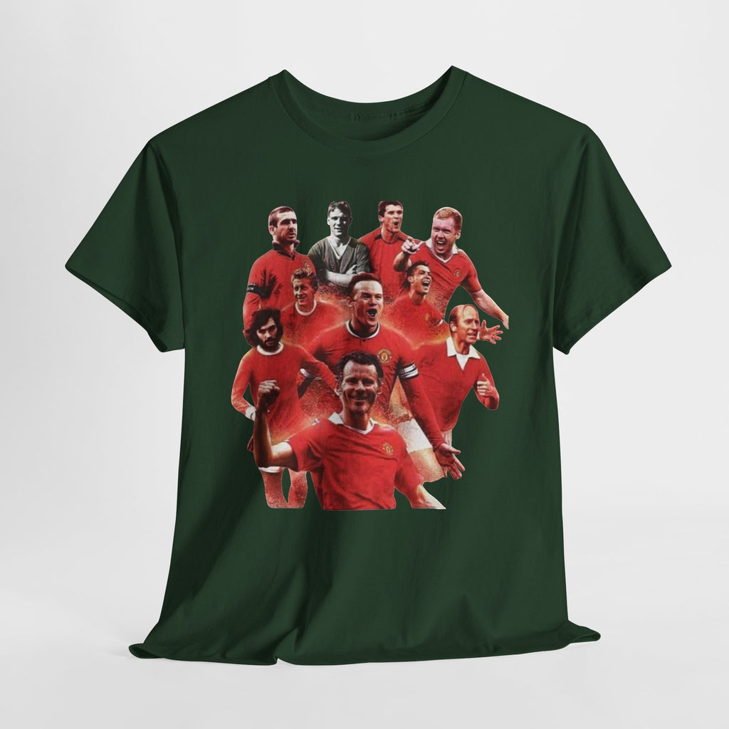 Manchester United Legends T‑Shirt — Retro Team Collage Football Tee
