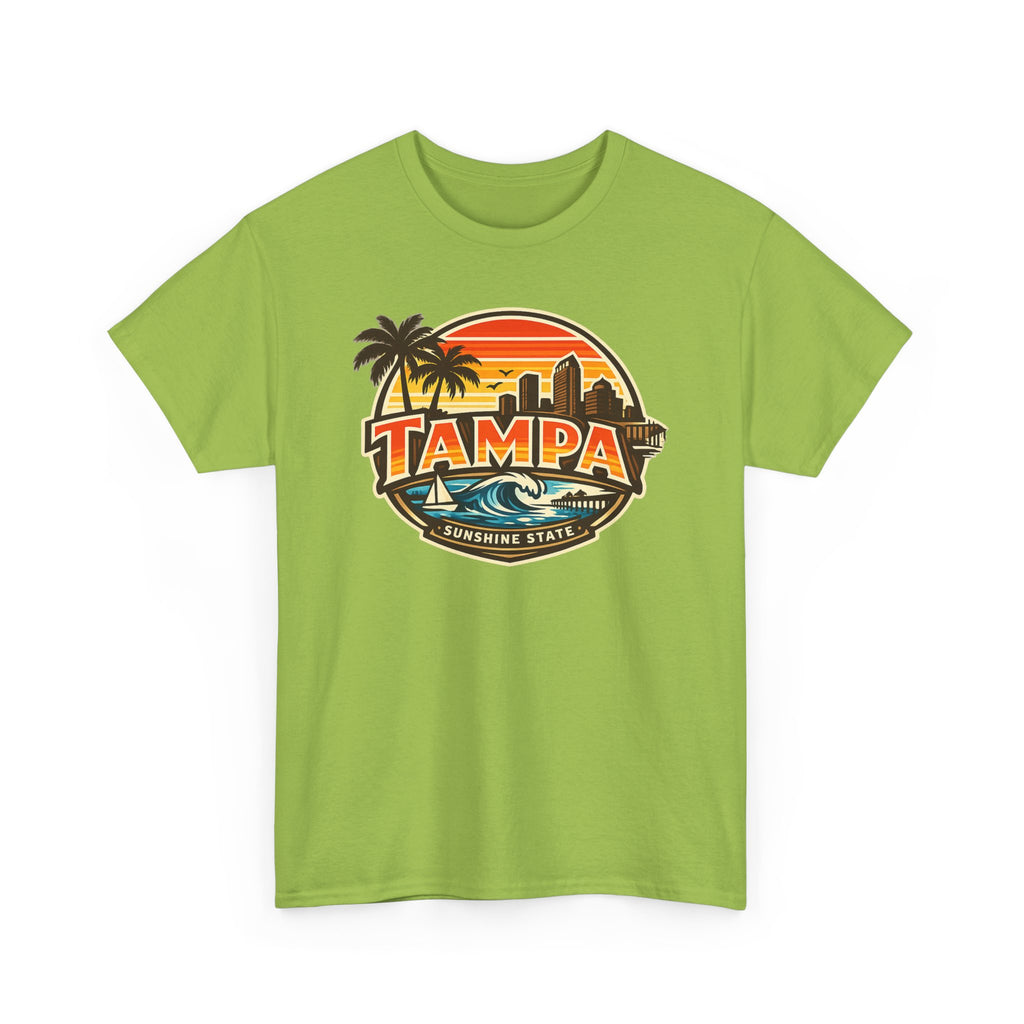 Tampa Retro Sunset T-Shirt – Vintage Palm Beach Skyline Tee