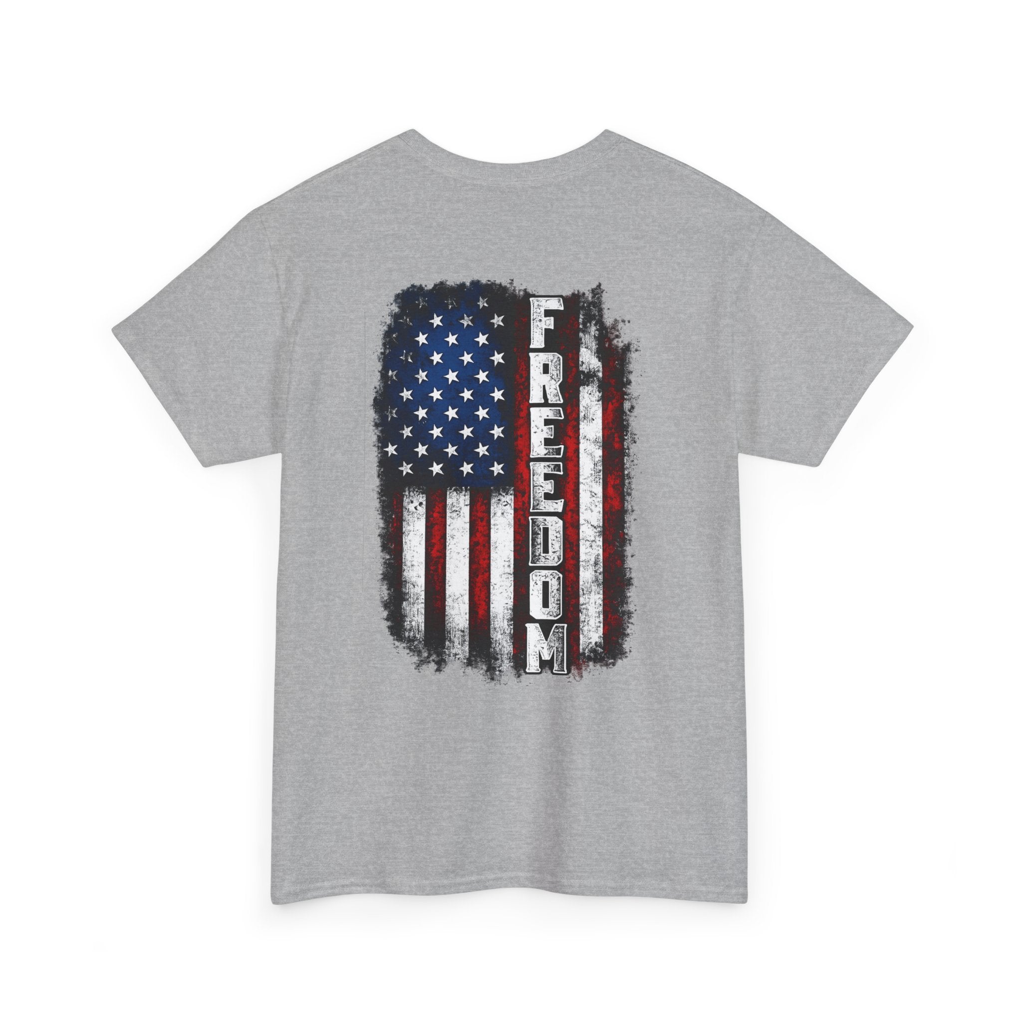 Freedom American Flag T-Shirt — Distressed USA Patriotic Tee