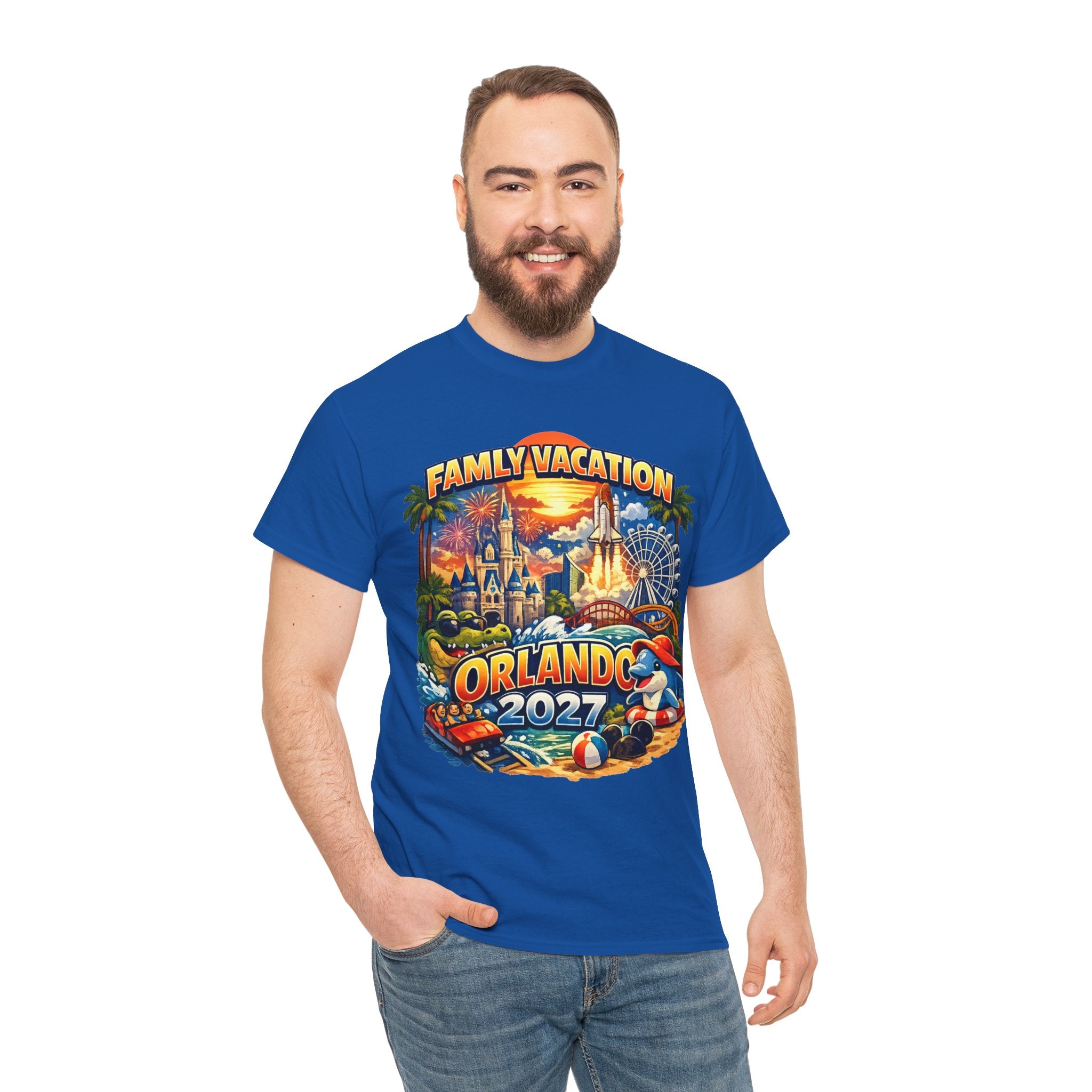 Family Vacation Orlando 2027 T-Shirt — Vintage Theme Park Souvenir Tee