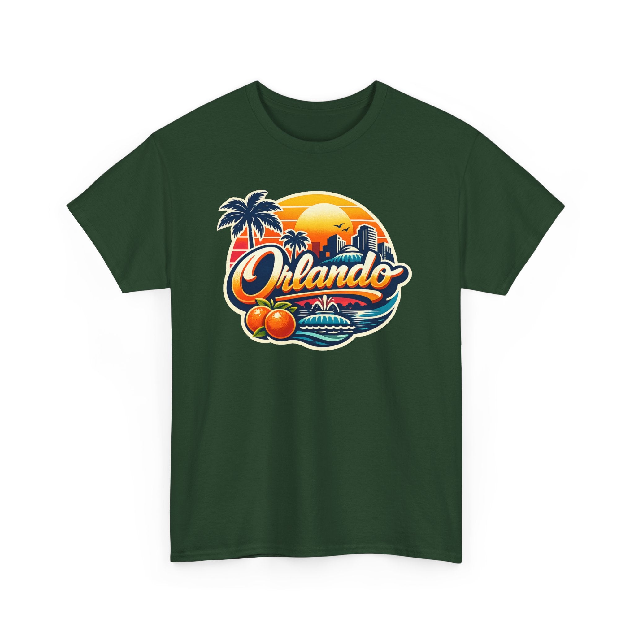 Orlando Retro Sunset T-Shirt — Vintage Florida Vacation Tee