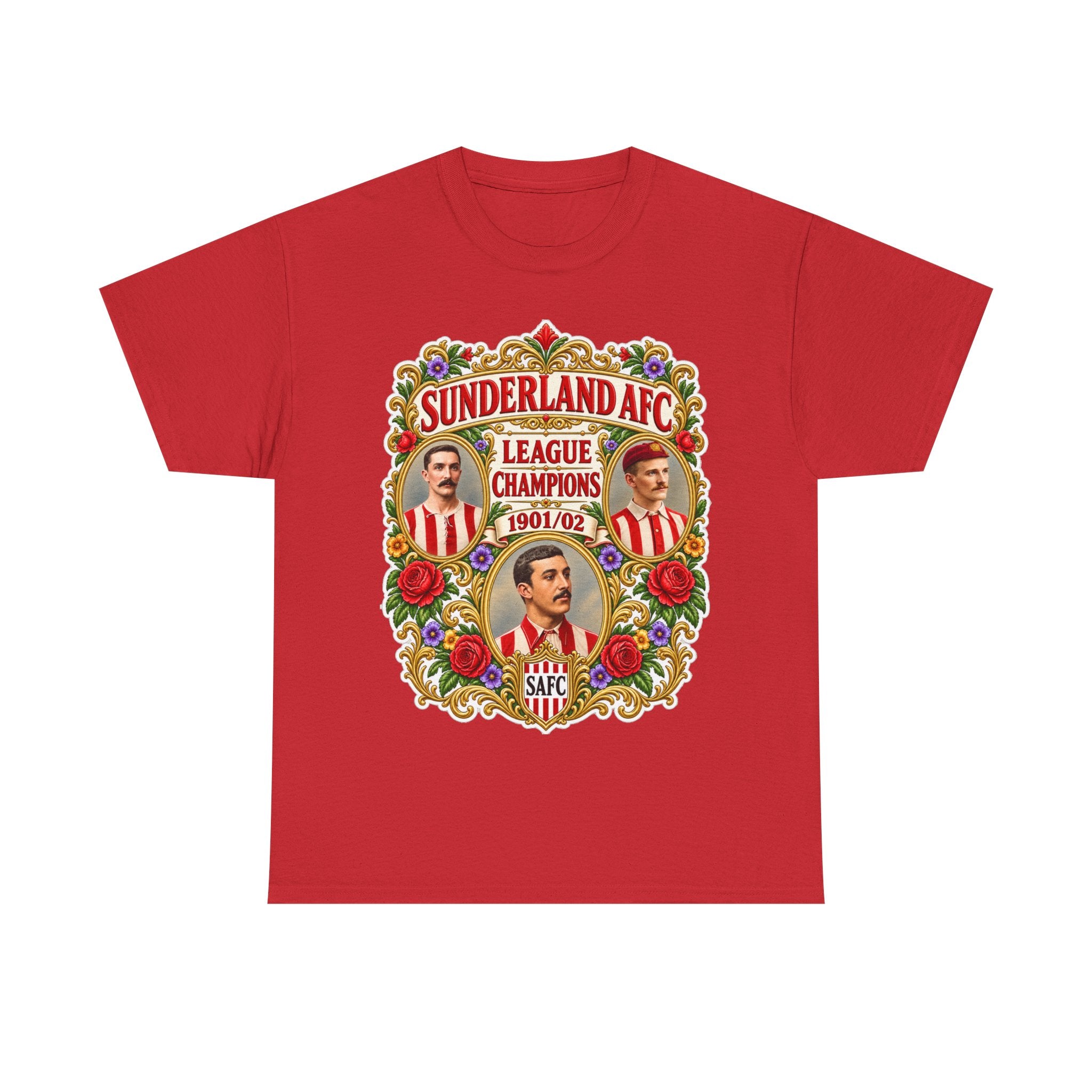 Sunderland AFC League Champions 1901-02 Cotton T-Shirt