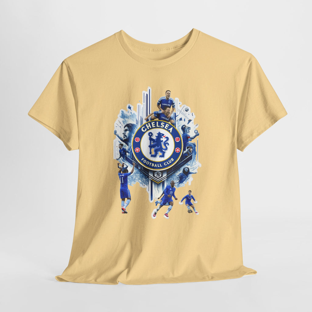 Chelsea FC Crest Players T-Shirt — Blue Football Fan Tee