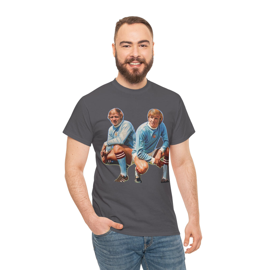 Franny Lee and Colin Bell Manchester City Retro Soccer Players T‑Shirt — Vintage Football Graphic Tee