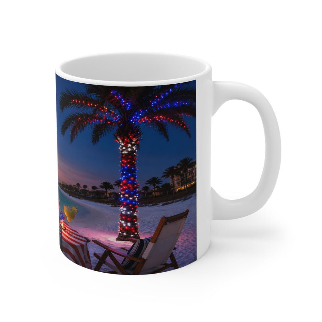 Fourth of July Florida Coffee Mug — "Happy Fourth of July from Florida" 11oz/15oz
