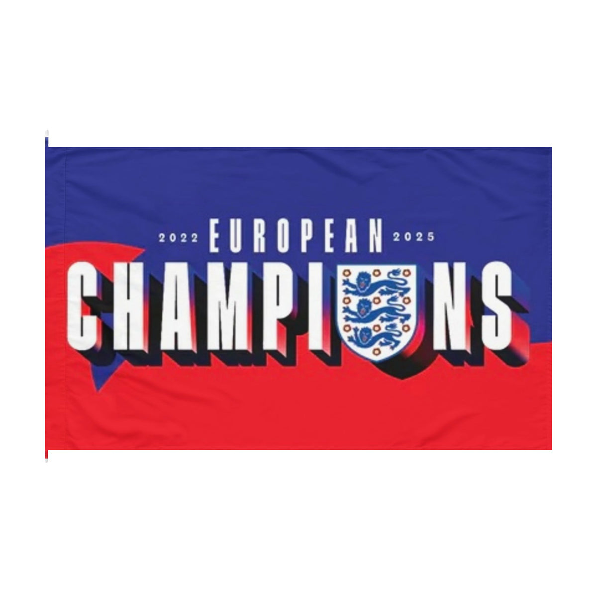 European Champions Double-Sided Flag — 2024 England Football Celebration