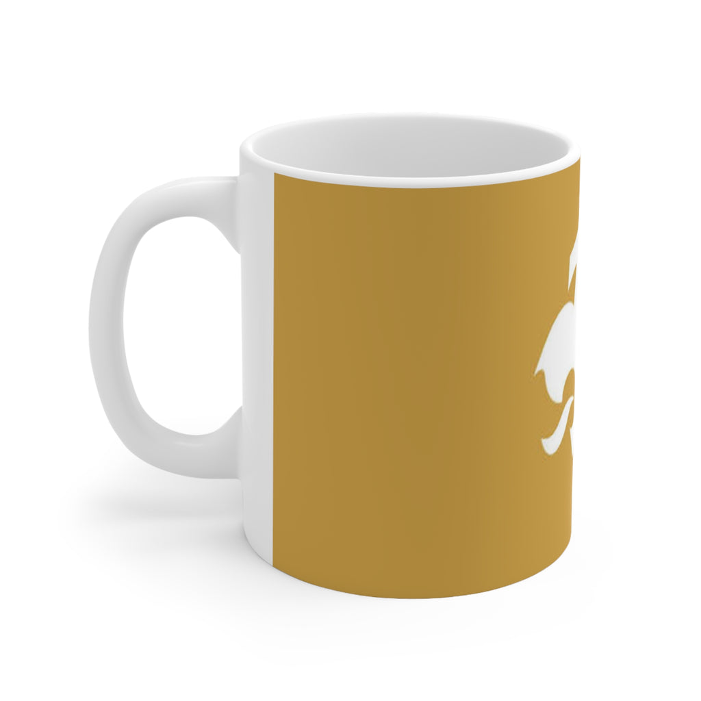 Team GB Gold Fleur-de-Lis Ceramic Mug — 11oz & 15oz Classic Coffee Cup