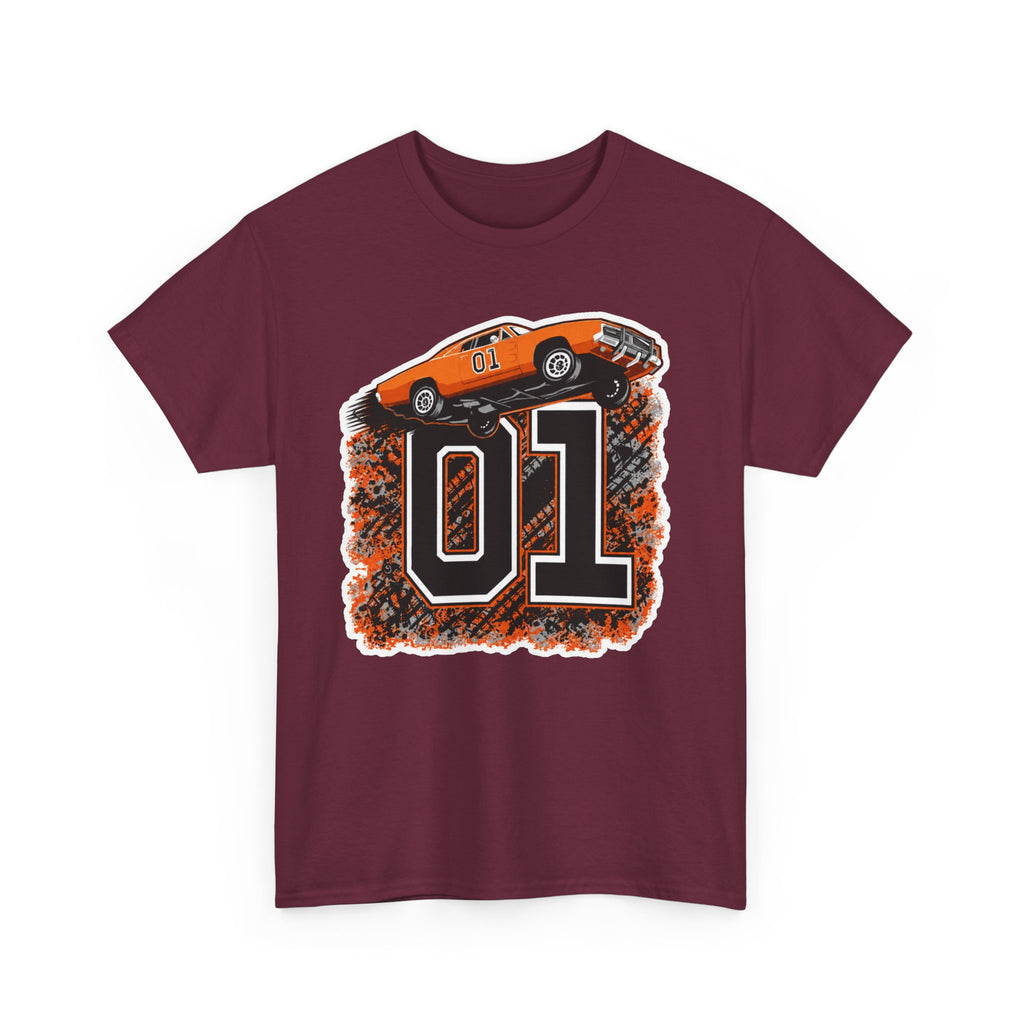 Dukes of Hazzard Inspired Race Car '01' Graphic Tee