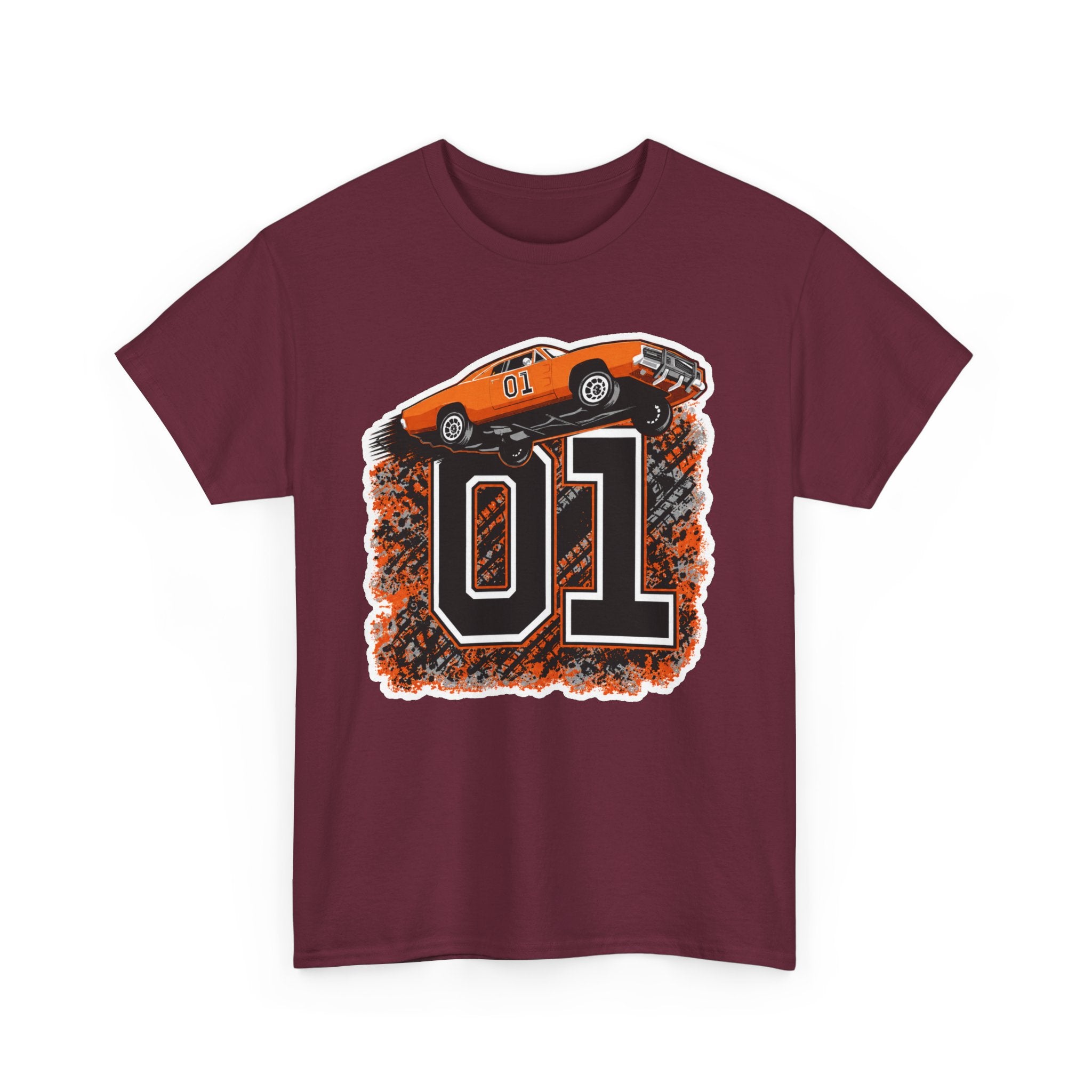 Dukes of Hazzard Inspired Race Car '01' Graphic Tee