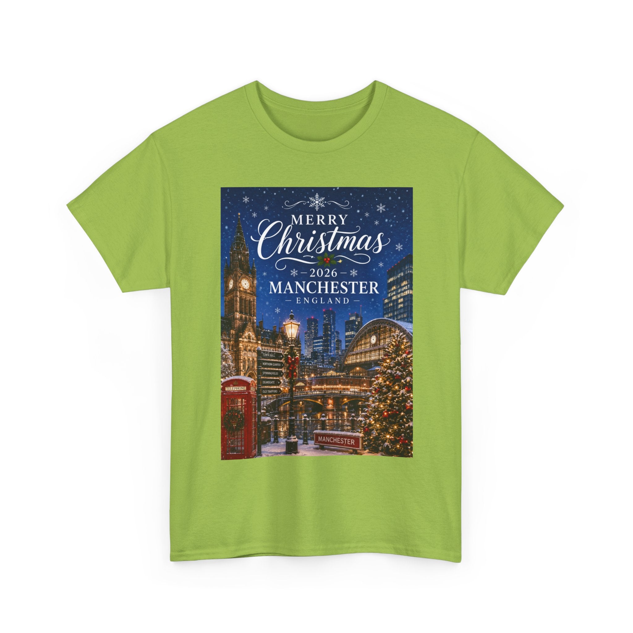 Manchester Christmas Tee — Merry Christmas 2026 Holiday T‑Shirt