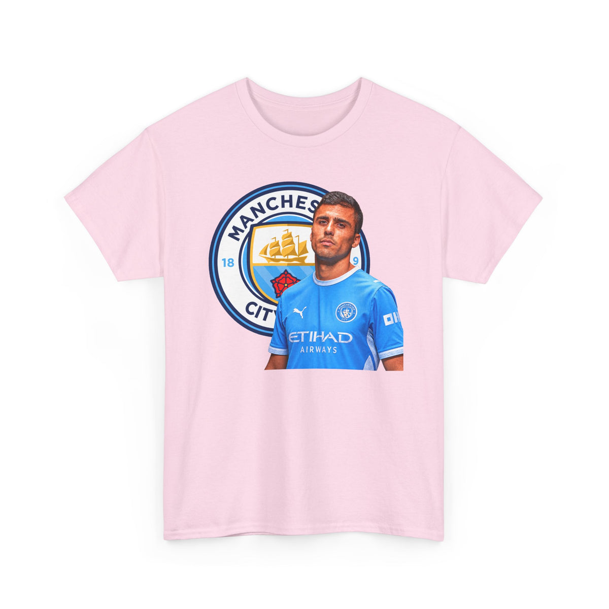 Rodri Manchester City Legend Football Tee — Player Portrait Soccer Shirt