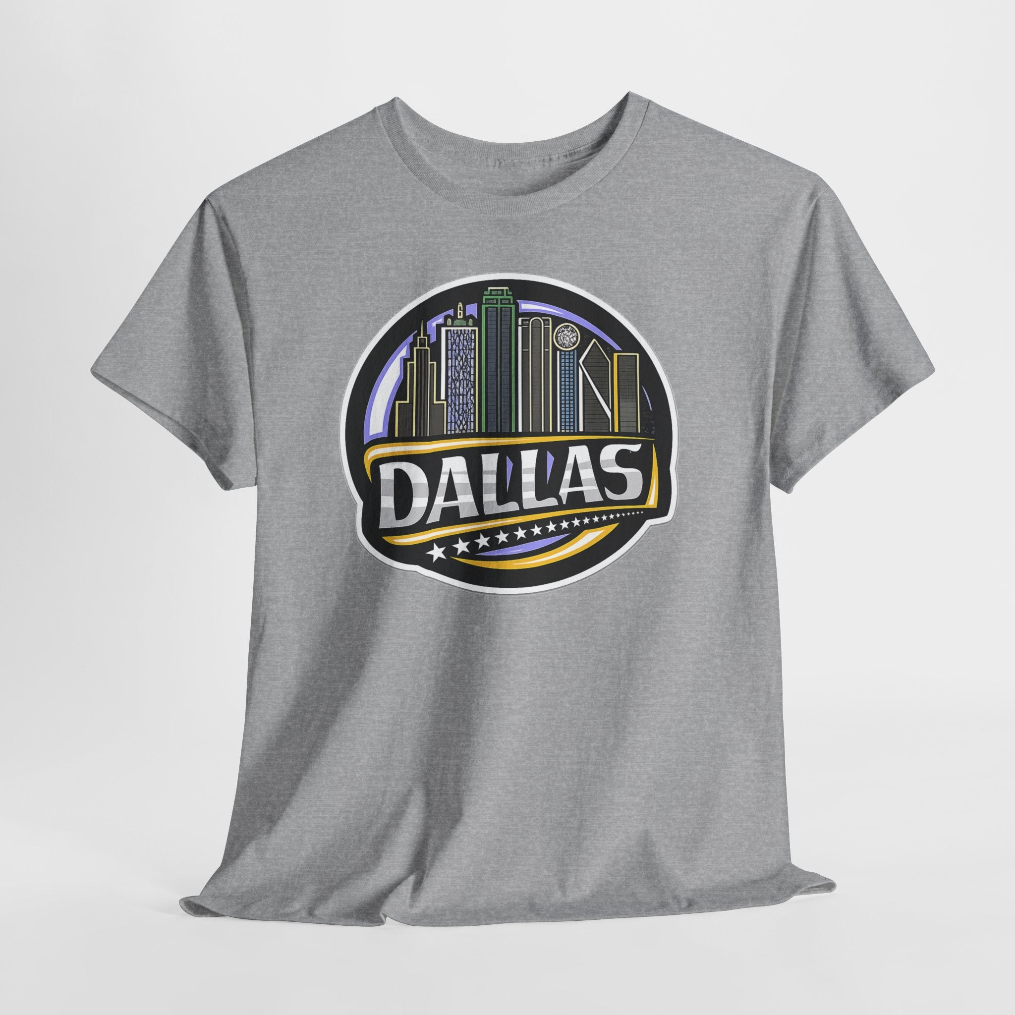 Dallas Skyline Tee — Vintage City Skyline Graphic T-Shirt