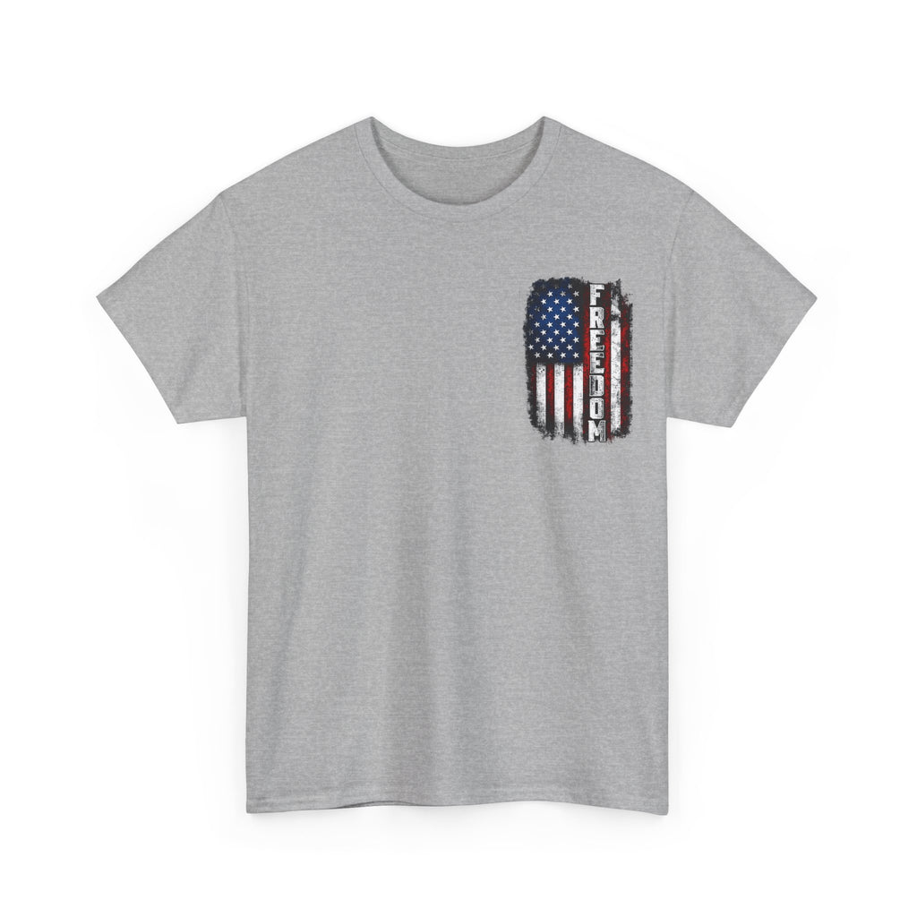 Freedom American Flag T-Shirt — Distressed USA Patriotic Tee
