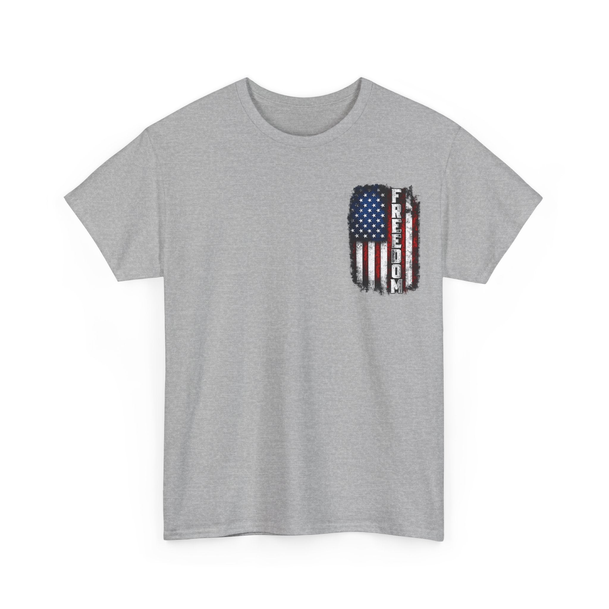 Freedom American Flag T-Shirt — Distressed USA Patriotic Tee