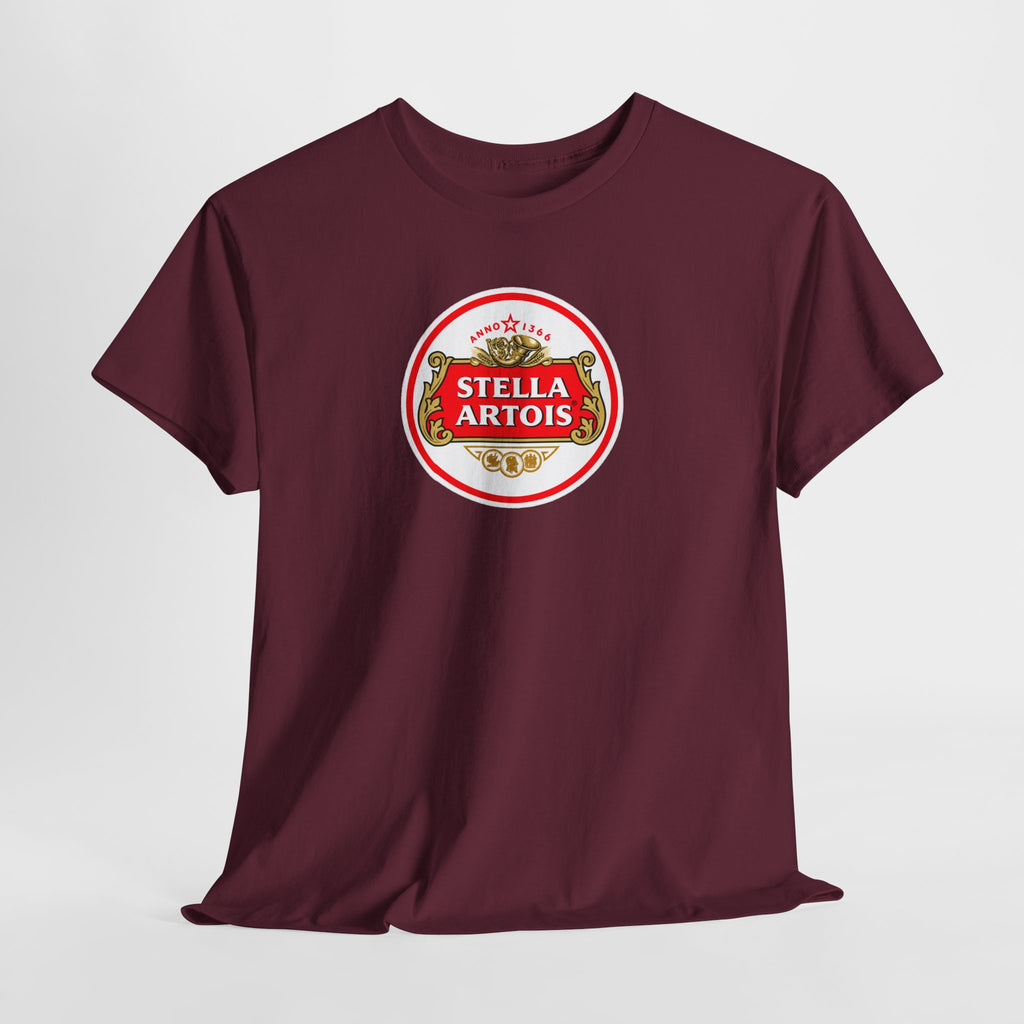 Beer Logo T-Shirt — Stella Artois Inspired Vintage Crest Tee